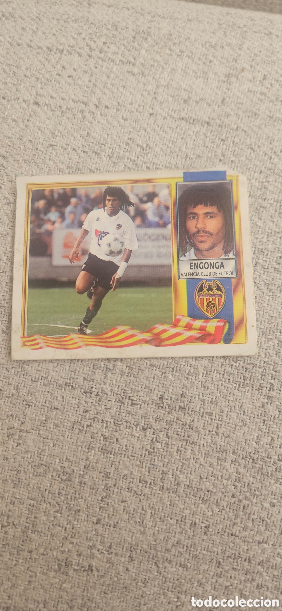 Cromos de f&uacute;tbol: Engonga Valencia este 1995 1996 95 96 coloca - Foto 1