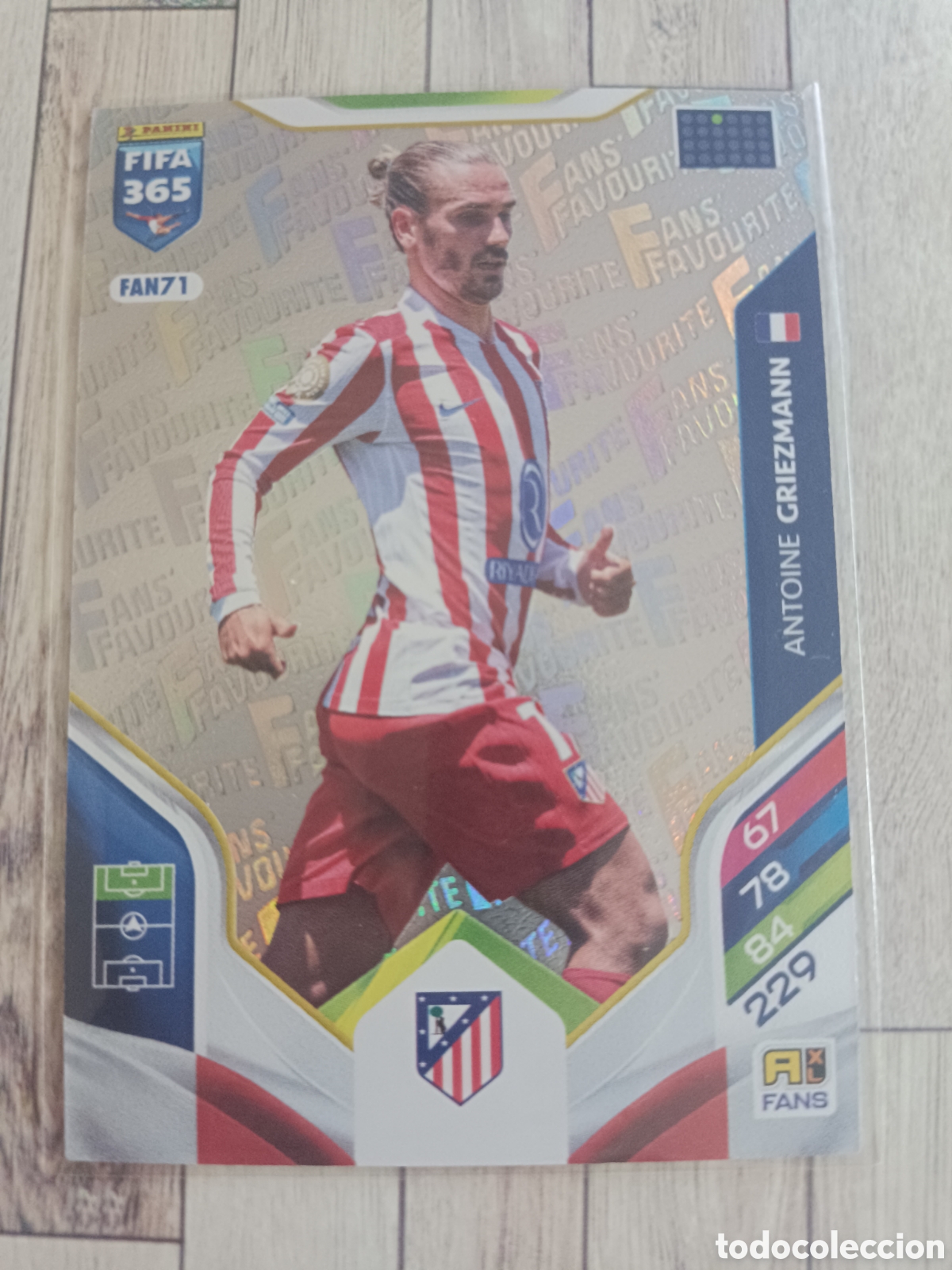 Cromos de F&uacute;tbol: FAN71 ANTOINE GRIEZMANN FANS FAVOURITE ATL&Eacute;TICO DE MADRID ADRENALYN XL FIFA 365 PANINI 2026