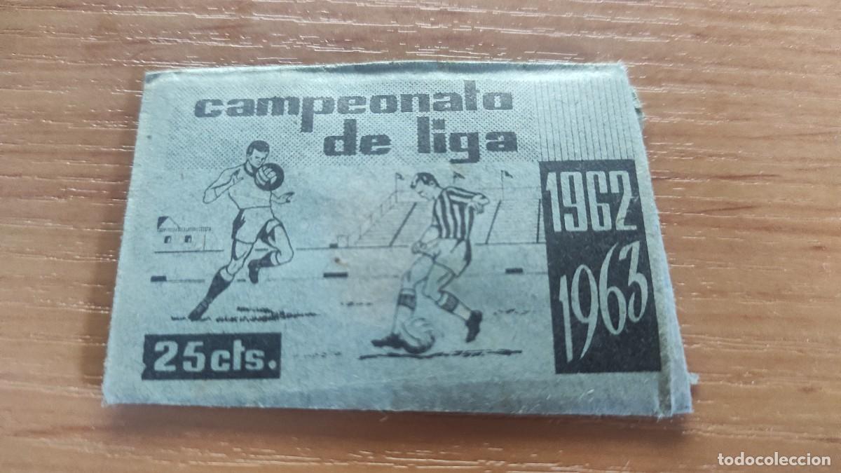 Fu&szlig;ball-Sticker: 1962 1963 SOBRE DE CROMOS CERRADO SIN ABRIR CAMPEONATO LIGA FHER DISGRA