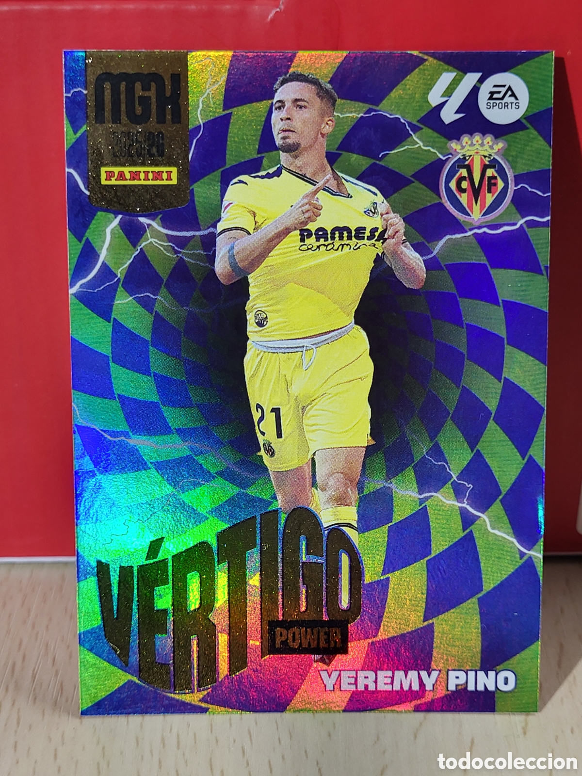 Cromos de f&uacute;tbol: YEREMY PINO VERTIGO POWER N&ordm; P387 LIGA MGK 25 26 2025 2026 PANINI