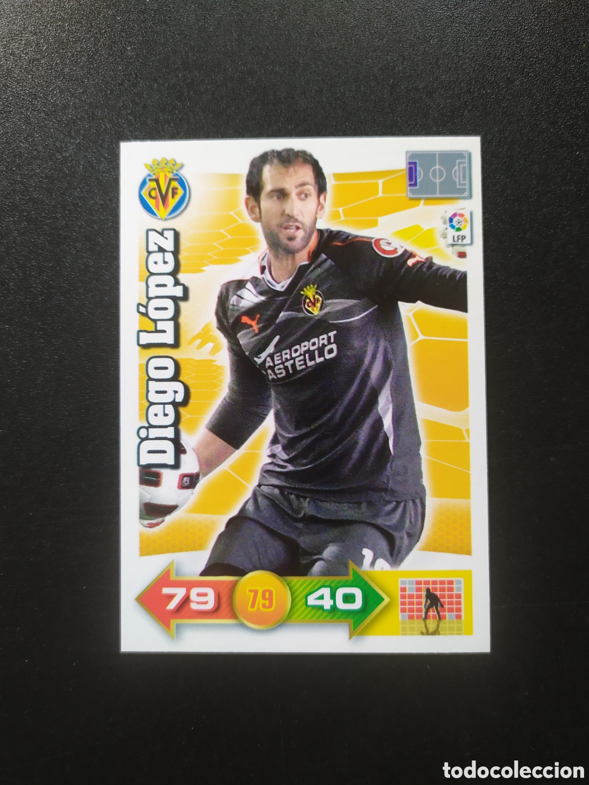 Football Stickers: Adrenalyn 2010 2011 10 11 panini Diego L&oacute;pez n&deg; 325 Villarreal