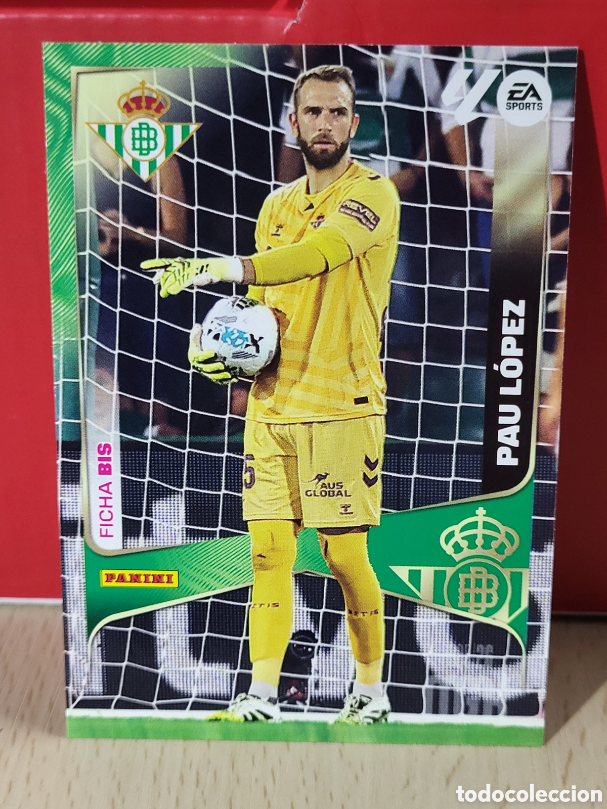Cromos de f&uacute;tbol: PAU LOPEZ FICHA BIS N&ordm; 93 BIS LIGA MGK 25 26 2025 2026 PANINI