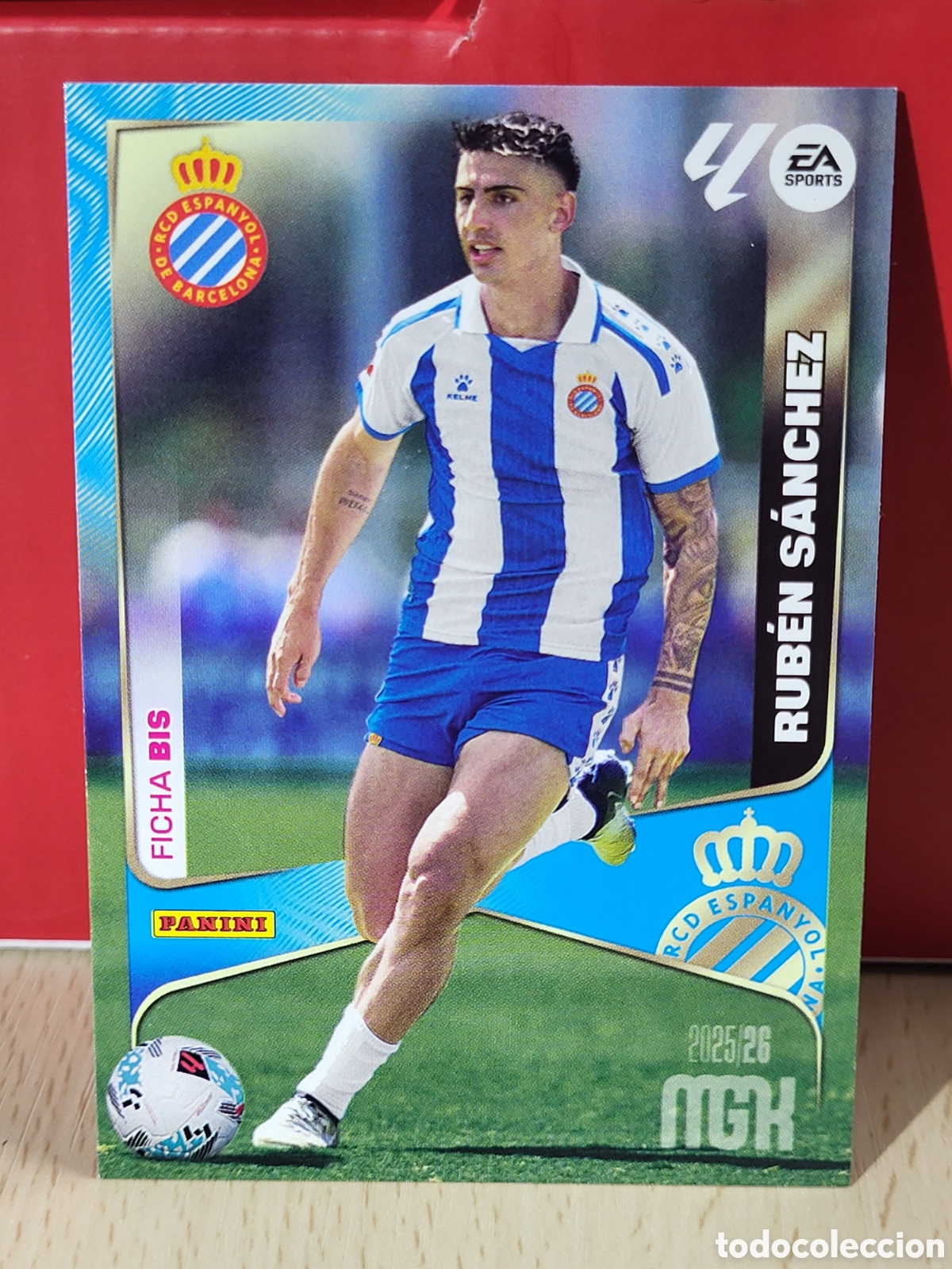 Cromos de f&uacute;tbol: RUBEN SANCHEZ FICHA BIS N&ordm; 154 BIS LIGA MGK 25 26 2025 2026 PANINI