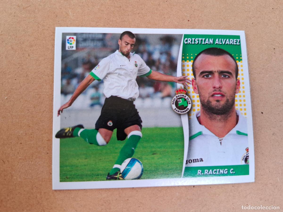 Figurine di Calcio: ESTE 2006 2007 06 07 - CRISTIAN &Aacute;LVAREZ ( COLOCA ) - RACING SANTANDER ( NUNCA PEGADO )