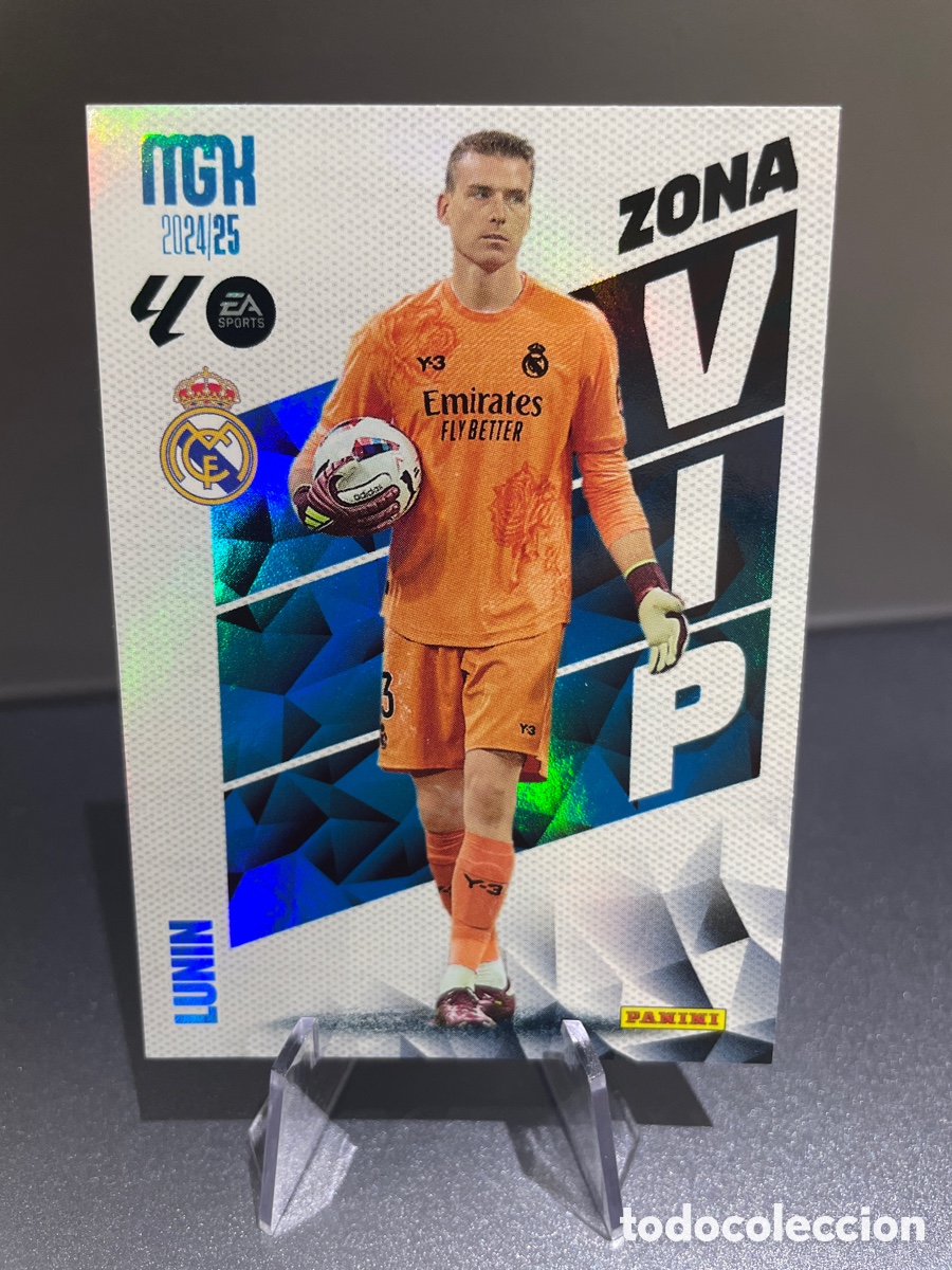 Cromos de f&uacute;tbol: Lunin 399 VIP MGK 2024-25 Panini Megacracks Real Madrid
