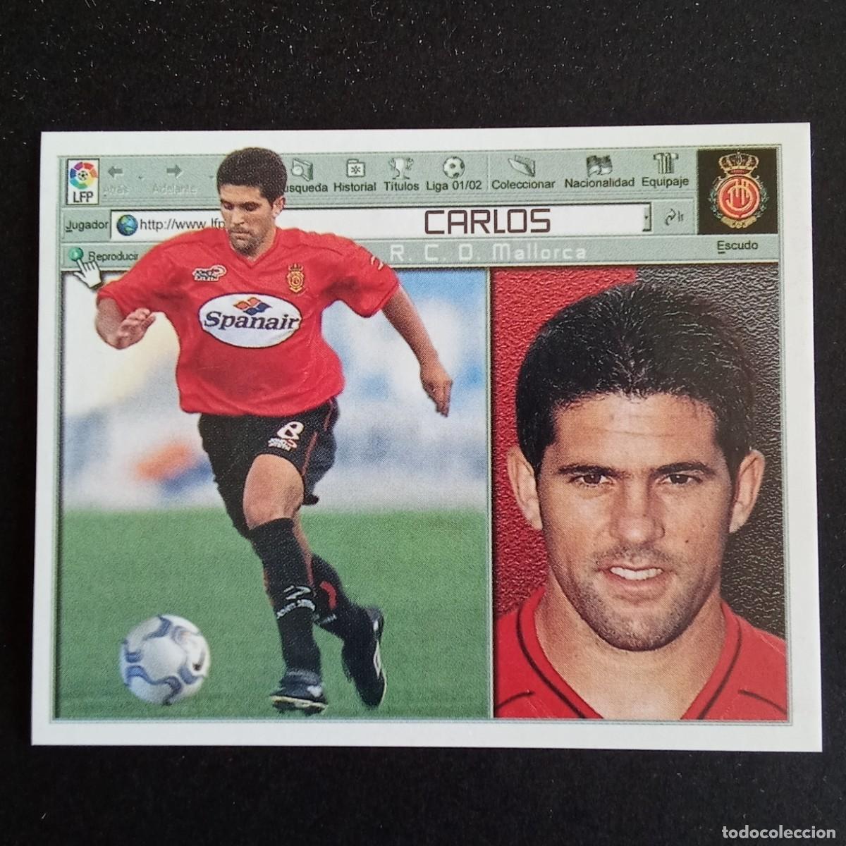 Cromos de f&uacute;tbol: CROMO LIGA 2001 2002 01 02 EDICIONES ESTE CARLOS MALLORCA NUNCA PEGADO