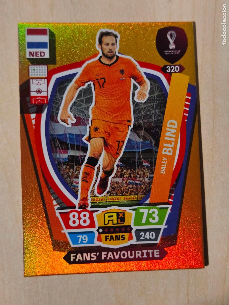 Football Stickers: N&ordm; 320 BLIND - FANS FAVOURITE - ADRENALYN XL MUNDIAL WORLD CUP QATAR 2022