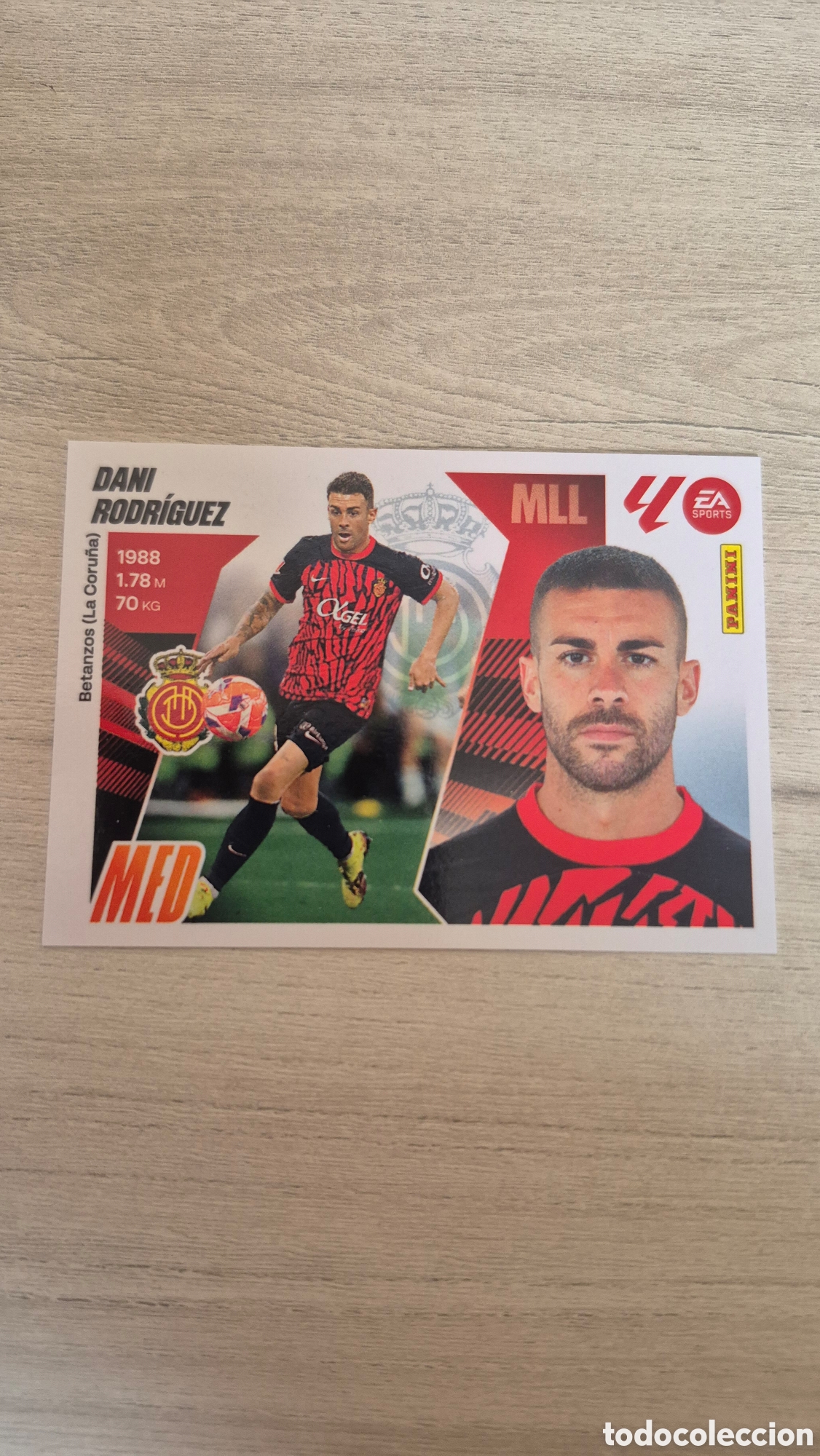 Cromos de F&uacute;tbol: N&deg;15 Mallorca Dani Rodriguez Liga Este 25/26