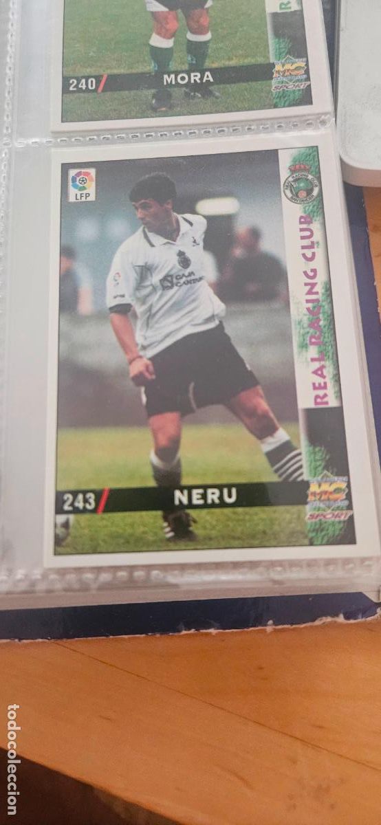 Cromos de F&uacute;tbol: 243 neru letras moradas racing de santander panini este 1998 1999 98 99 mundicromo