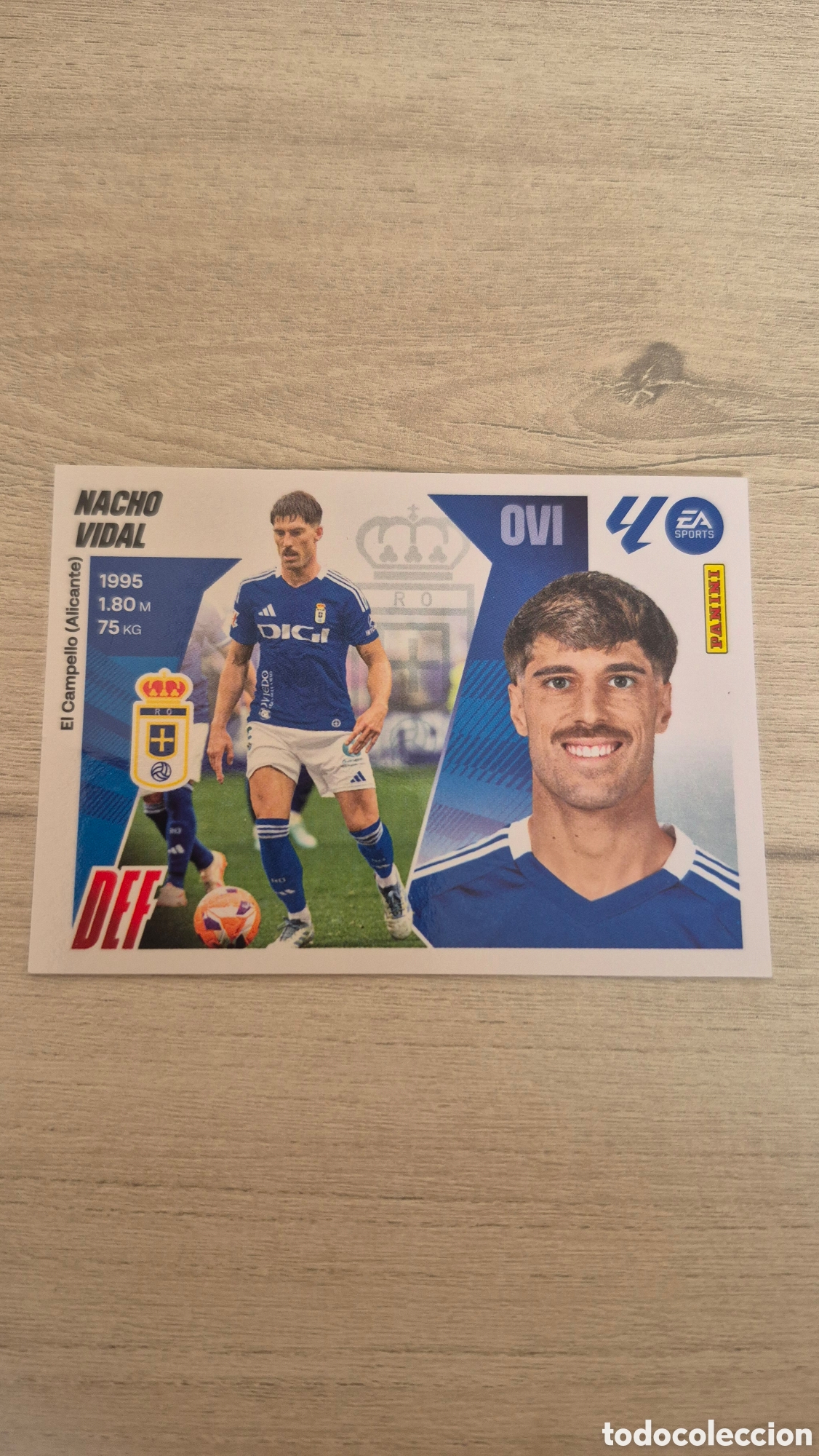 Fu&szlig;ball-Sticker: N&deg;5 Oviedo Nacho Vidal Liga Este 25/26
