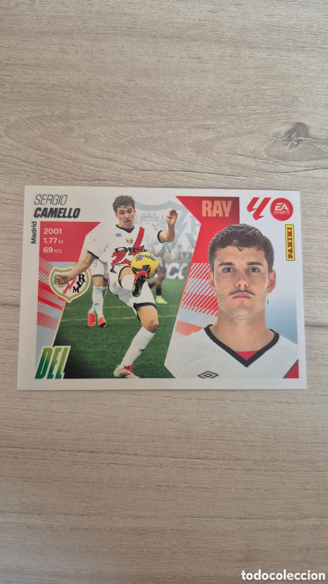Cromos de Futebol: N&deg;17 Rayo Vallecano Camello Liga Este 25/26