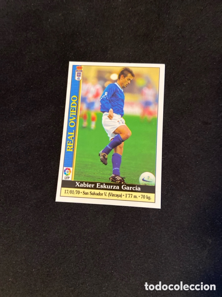 Fu&szlig;ball-Sticker: ESKUZA 240 ERROR (OVIEDO) MUNDICROMO 1999-2000 99 00 FICHAS LIGA F-1