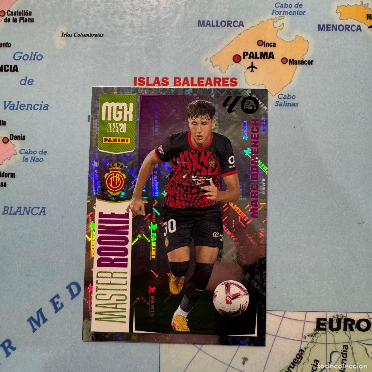 Cromos de f&uacute;tbol: Marc Dom&eacute;nech serie Master Rookie n&uacute;mero 416 Del Mallorca megacracks 25-26 2025-2026