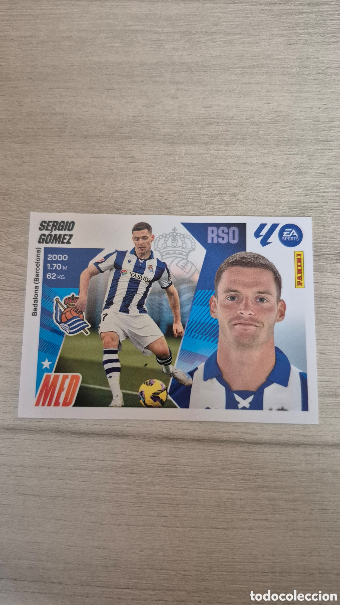 Figurine di Calcio: N&deg;13 Real Sociedad Sergio G&oacute;mez Liga Este 25/26