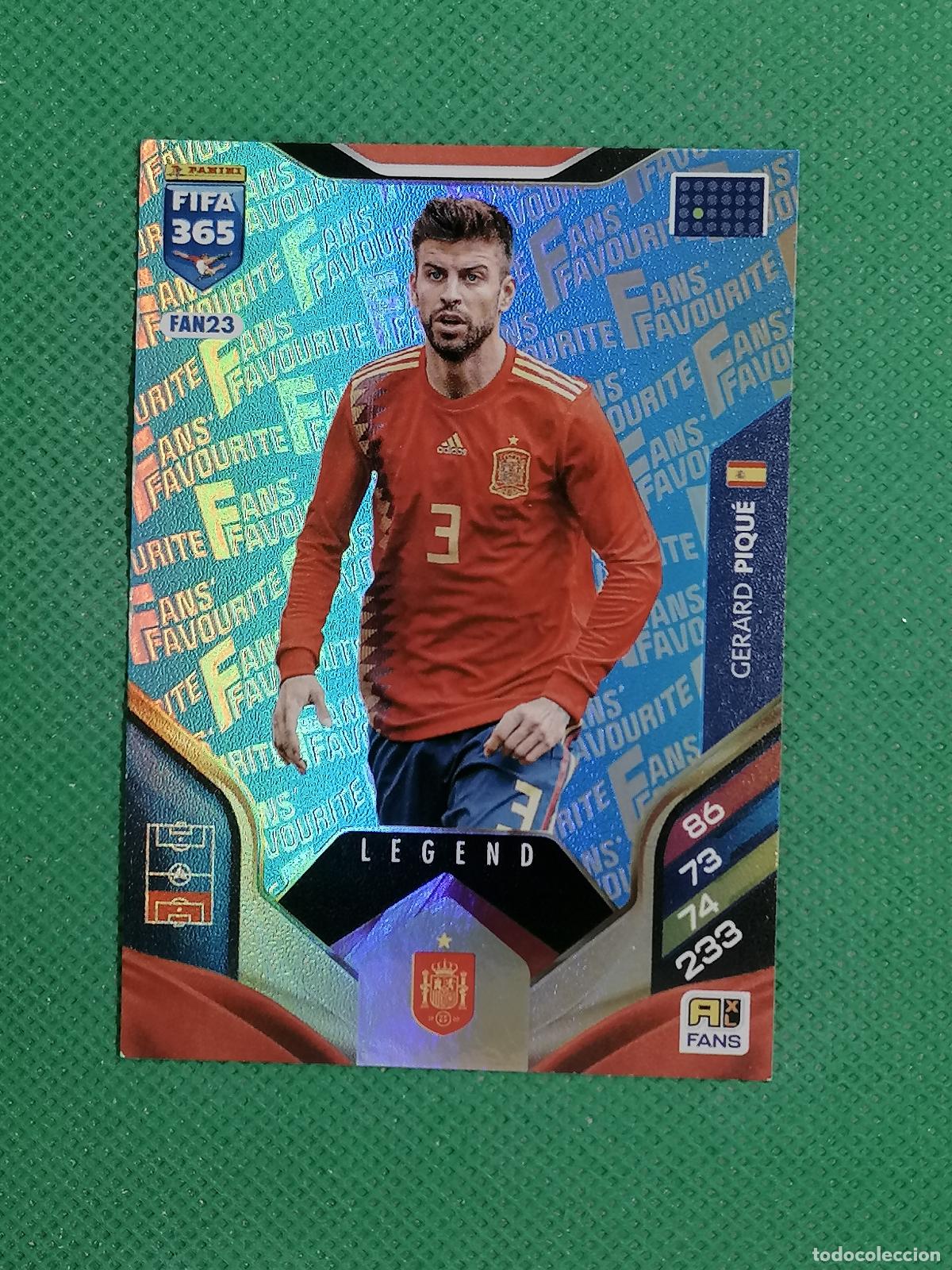 Cromos de Futebol: FAN23 GERARD PIQUE ESPA&Ntilde;A LEGEND PARALELA BLUE AZUL ⚽ PANINI ADRENALYN FIFA 365 2025 2026 25 26 ⚽