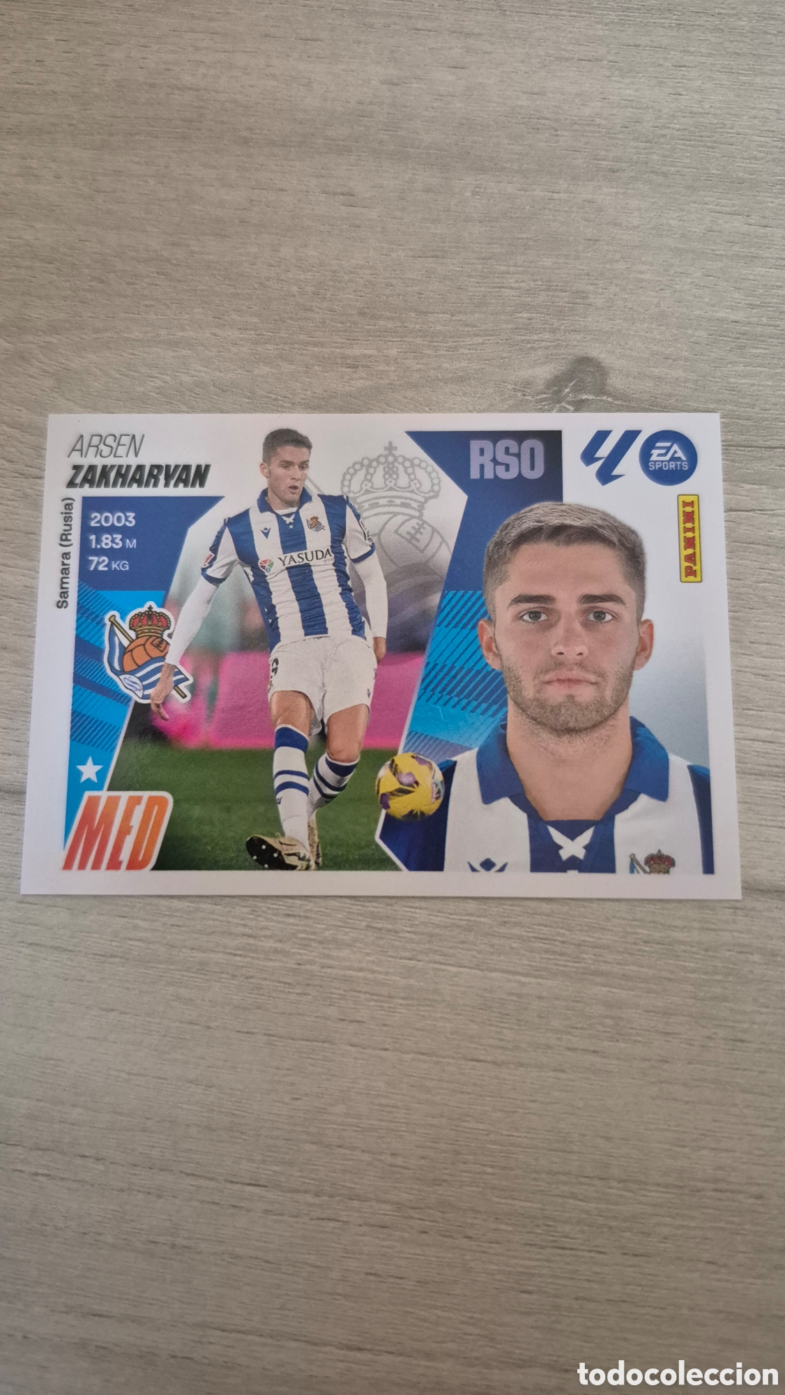 Figurine di Calcio: N&deg;15Bis Real Sociedad Zakharyan Liga Este 25/26