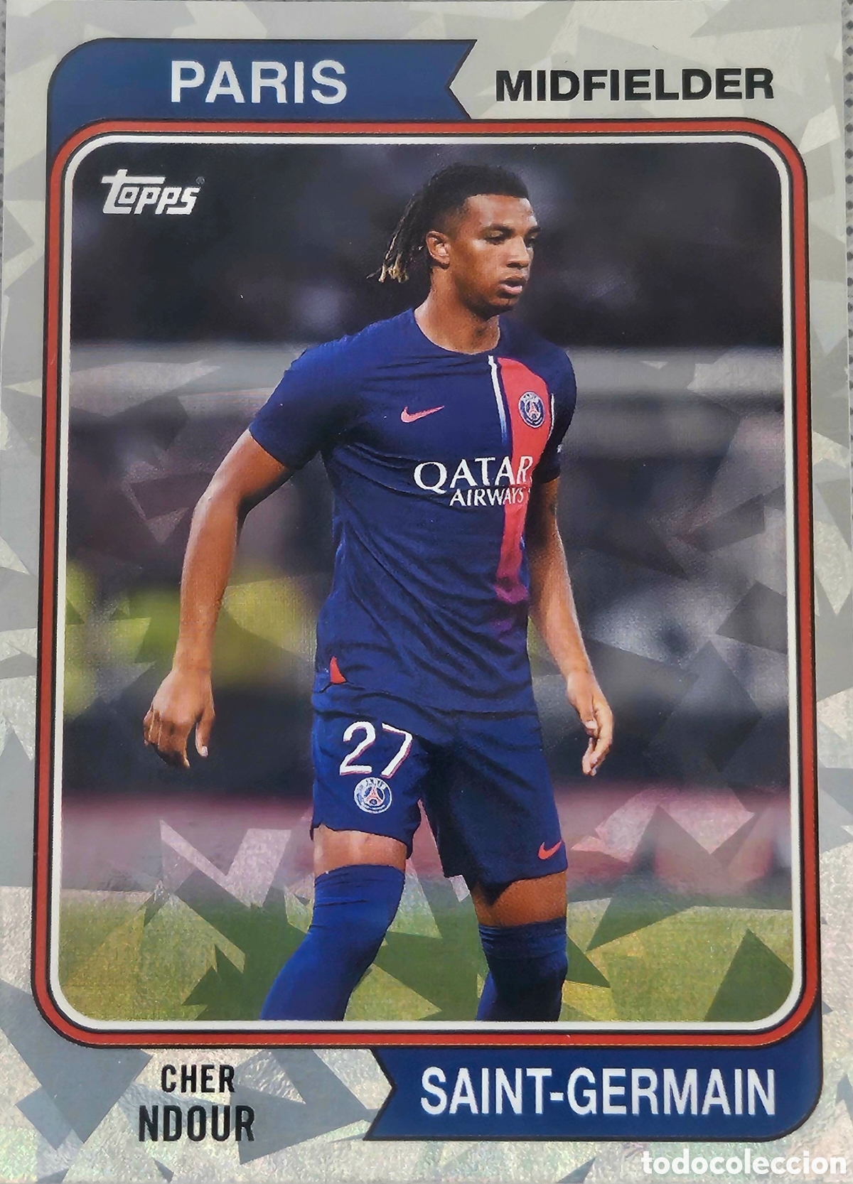 Cromos de f&uacute;tbol: Topps PSG Team Set 23-24 / Cher Ndour
