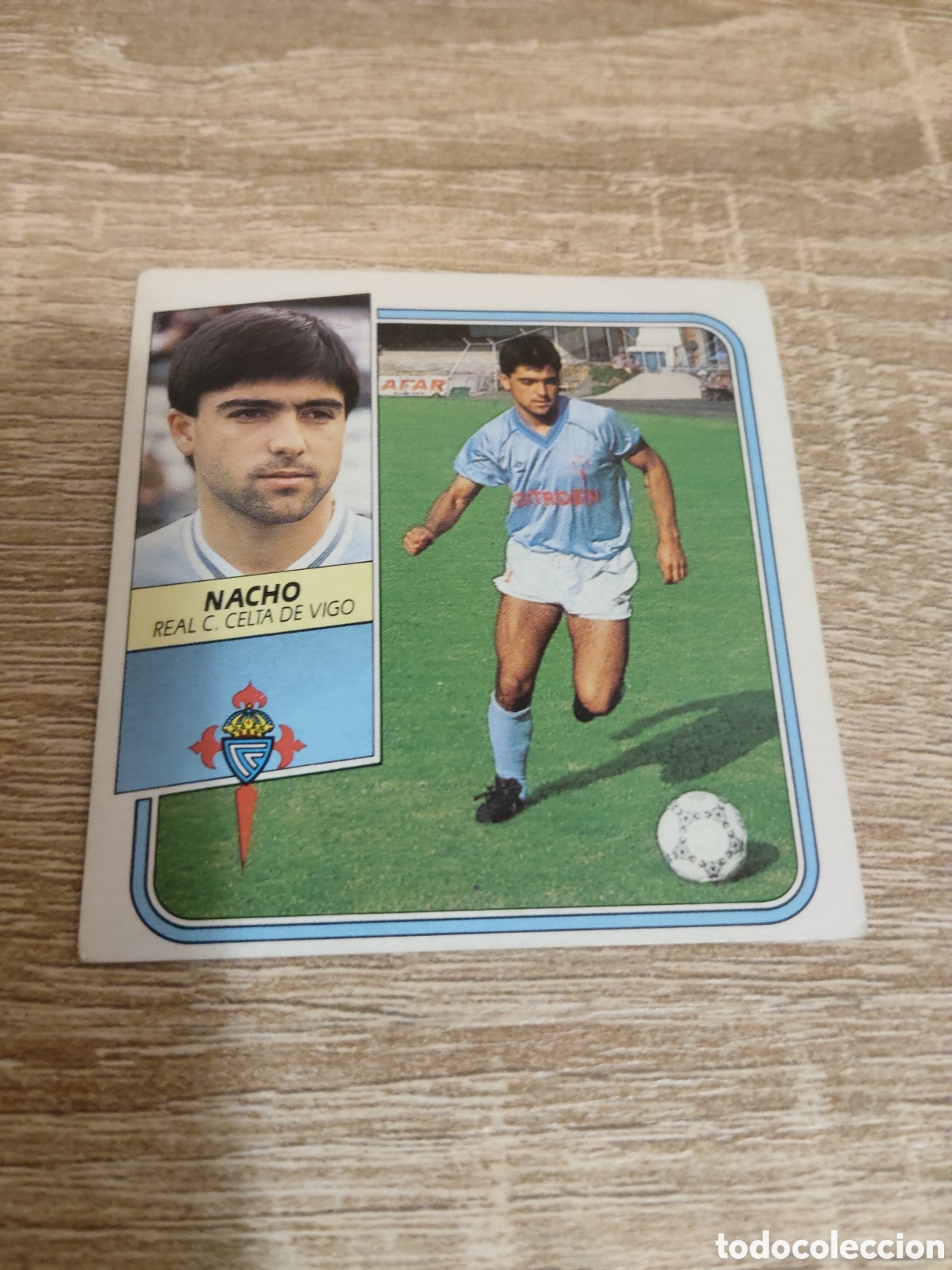 Cromos de F&uacute;tbol: Nacho Celta de Vigo liga 1989 1990 89 90 ediciones este
