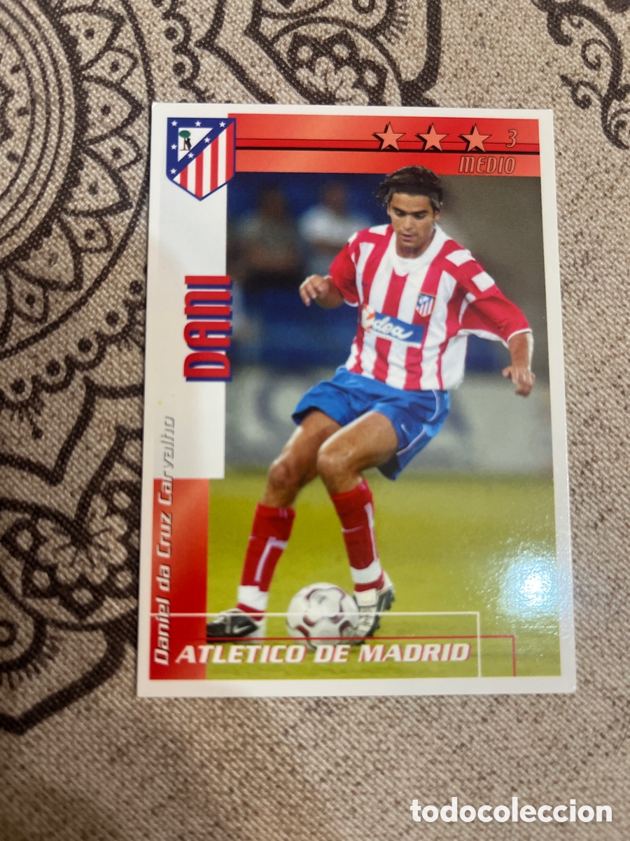 Cromos de f&uacute;tbol: Cromo Dani Atl&eacute;tico de Madrid. Futbol match total Liga, 2002-2003.