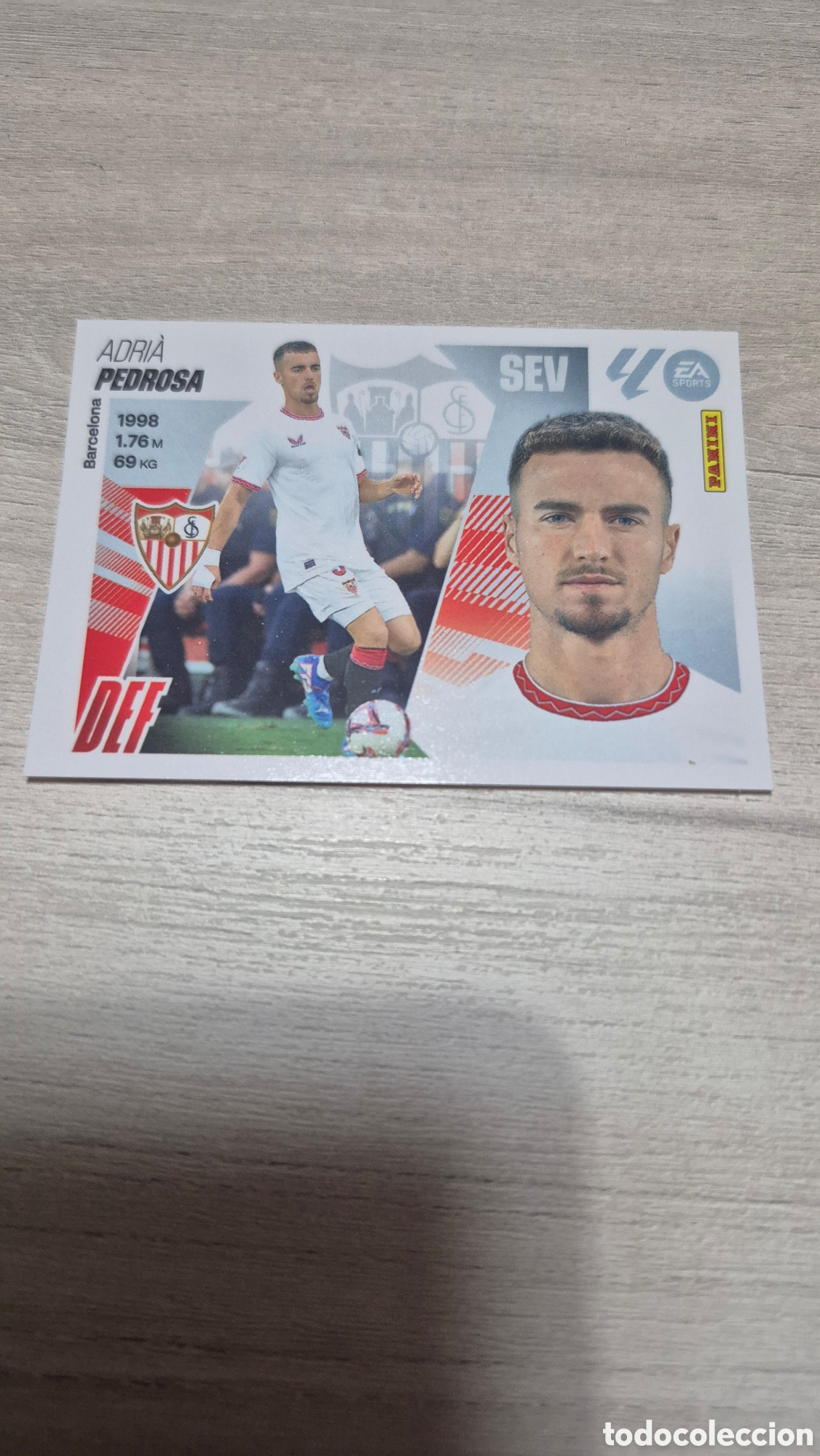 Football Stickers: N&deg;10 Sevilla Pedrosa Liga Este 25/26