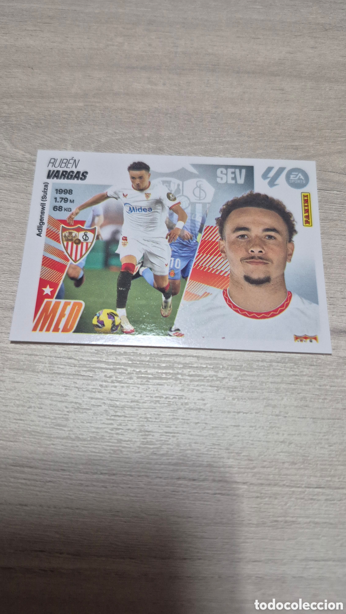 Cromos de F&uacute;tbol: N&deg;14 Sevilla Vargas Liga Este 25/26
