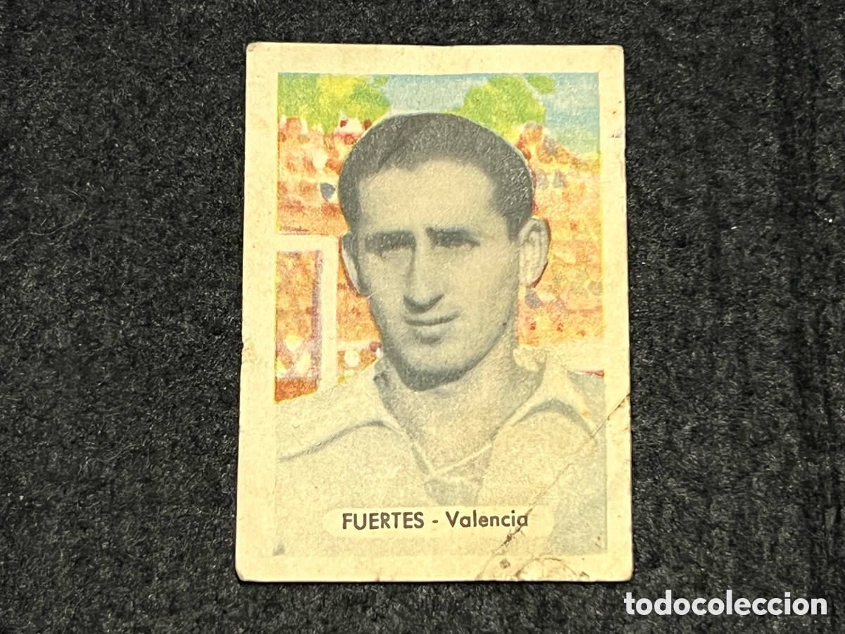 Fu&szlig;ball-Sticker: CROMO FUERTES VALENCIA CF RUIZ Y ROMERO LIGA 51-52 1951-1952 FUTBOL.