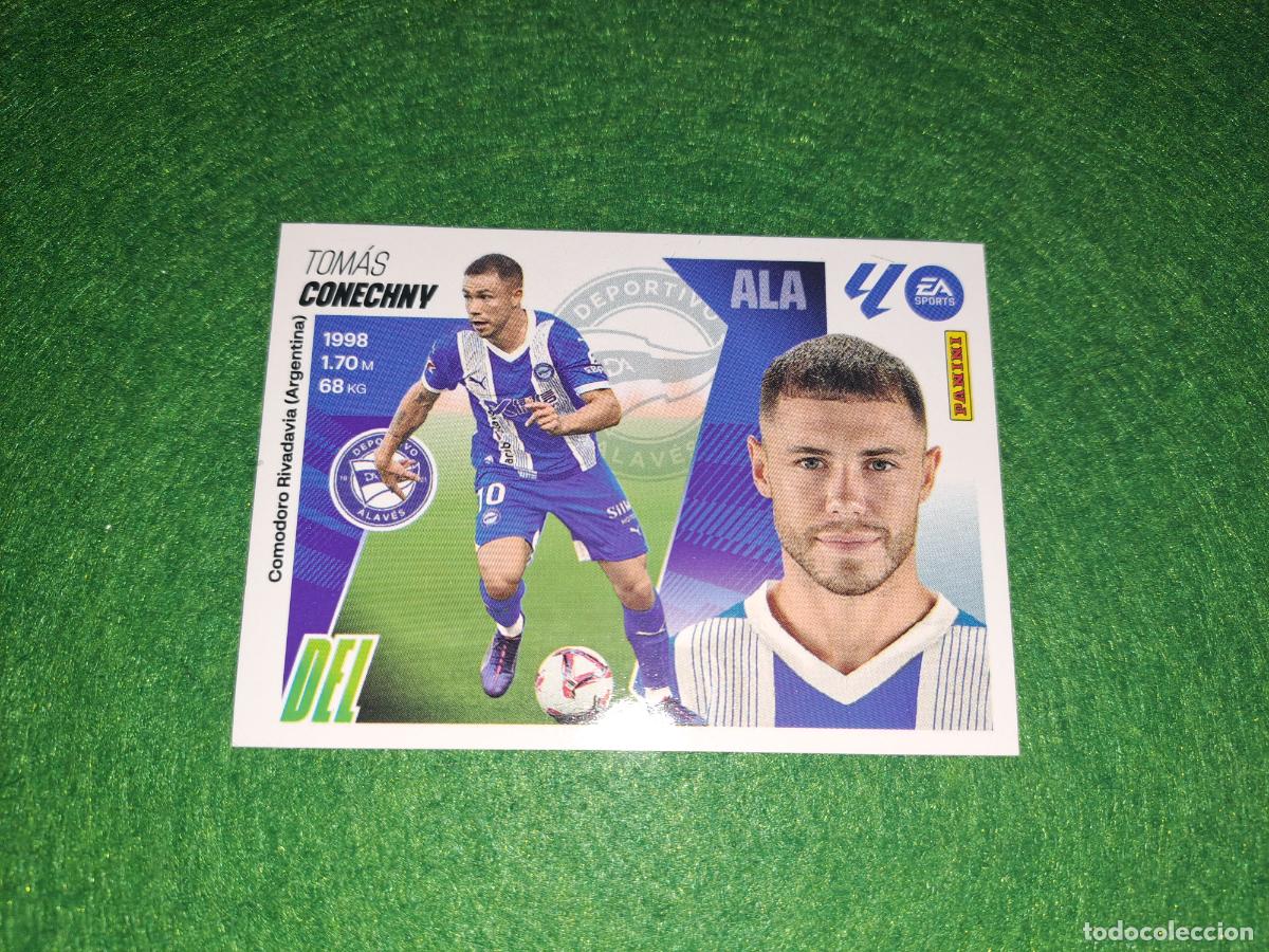 Cromos de F&uacute;tbol: liga este 2025 2026 25 26 nuevo deportivo alaves n&ordm; 19 conechny