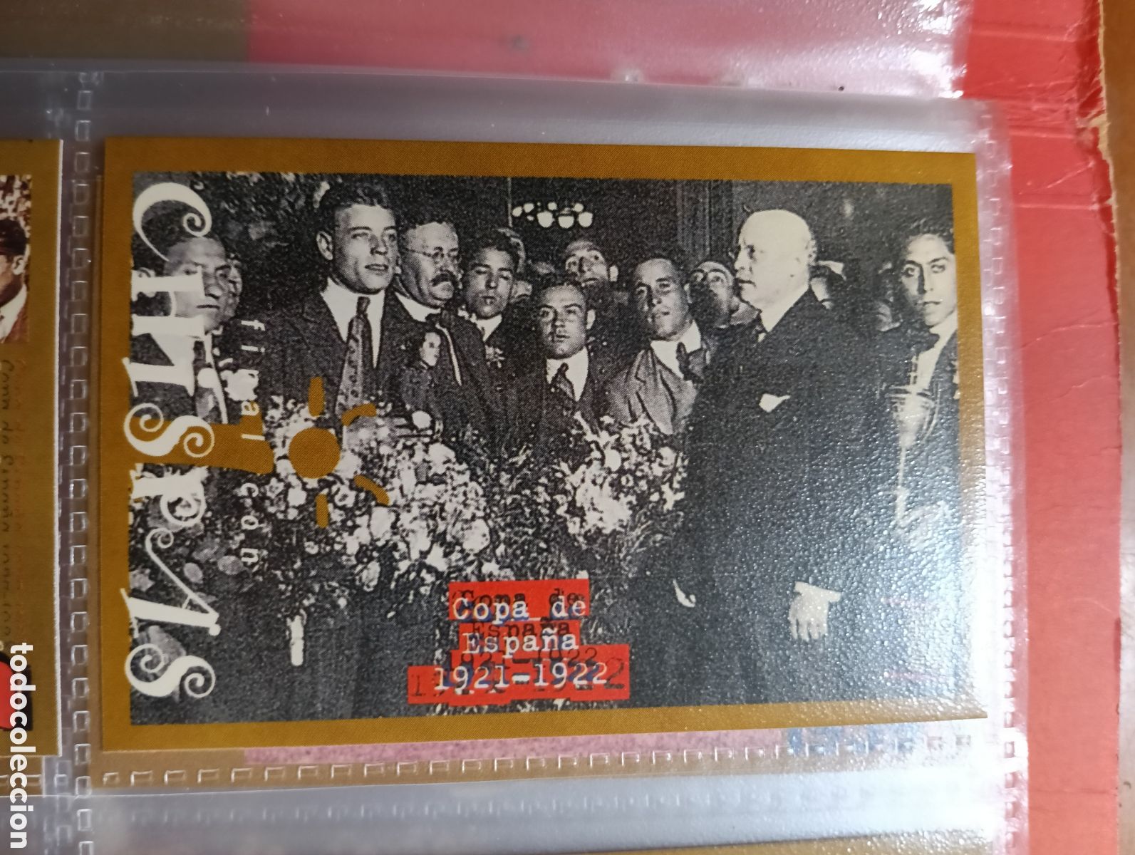 Figurine di Calcio: COPA DE ESPA&Ntilde;A 1921-1922 CHISPAS EL MUNDO DEPORTIVO 1995 - &Aacute;LBUM DE ORO DEL BAR&Ccedil;A