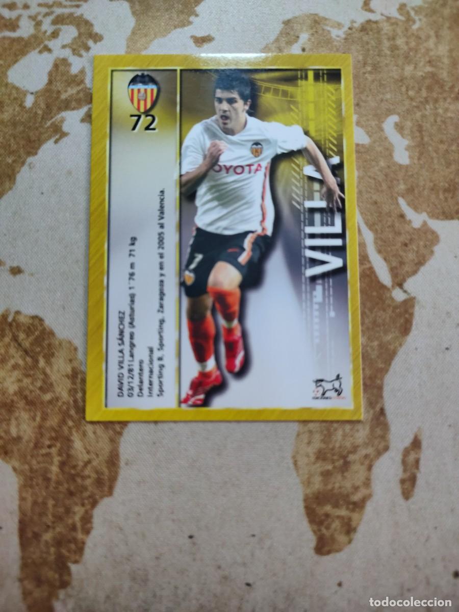 Cromos de f&uacute;tbol: Ediciones Estadio Valencia 72 VILLA 2007-08 - Foto 2