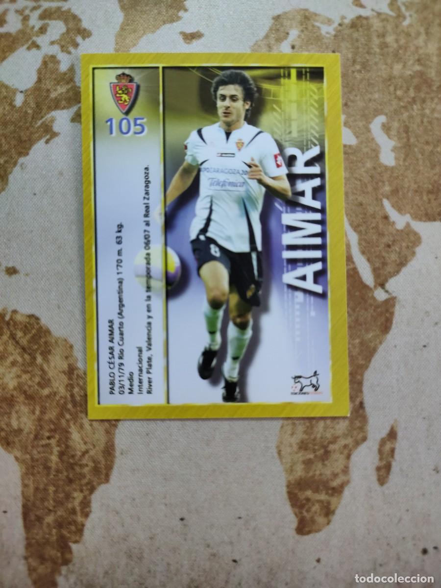 Cromos de f&uacute;tbol: Ediciones Estadio Zaragoza 105 AIMAR 2007-08 - Foto 2