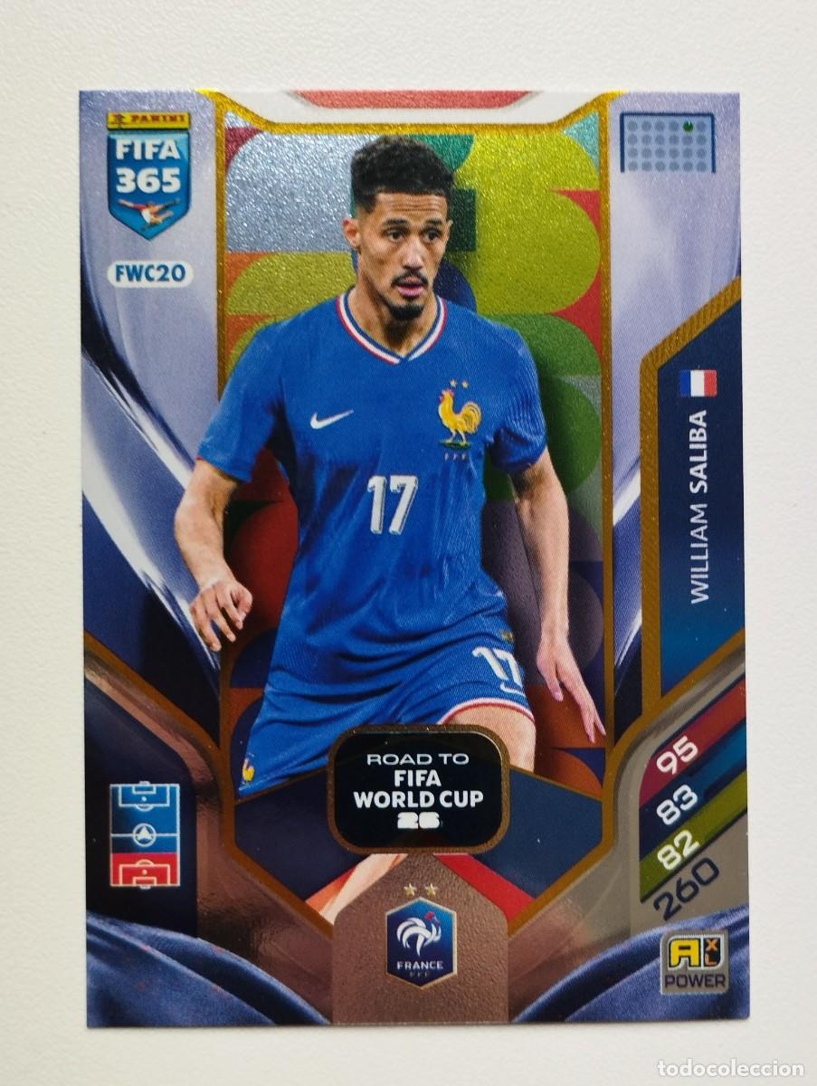 Cartes &agrave; collectionner de Football: CROMO CARD PANINI ADRENALYN FIFA 365 2025 2026 25 26 ROAD TO WORLD CUP FRANCIA FWC20 SALIBA
