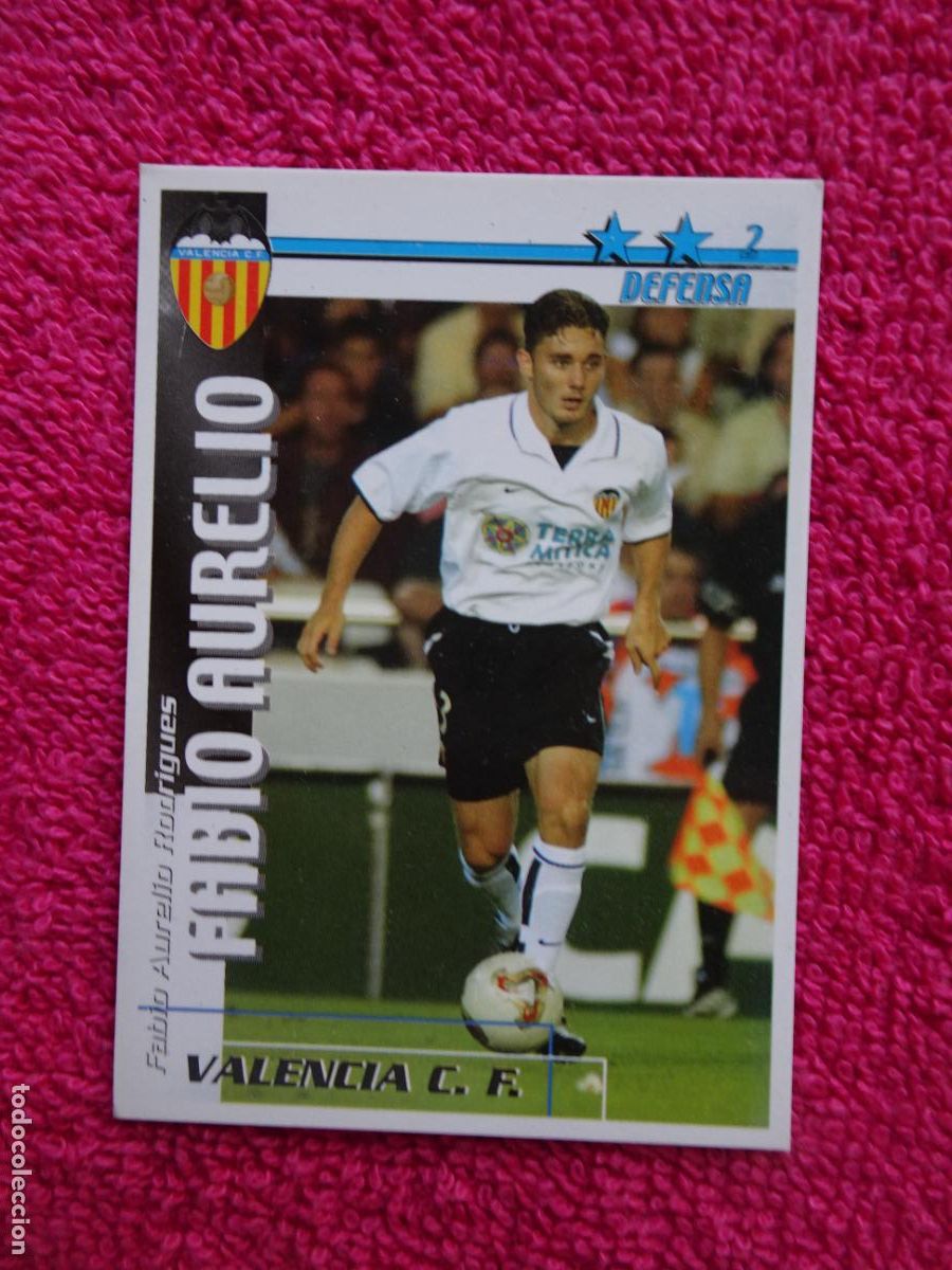 Figurine di Calcio: liga 2002-2003 fabio aurelio valencia futbol match total magic box int.