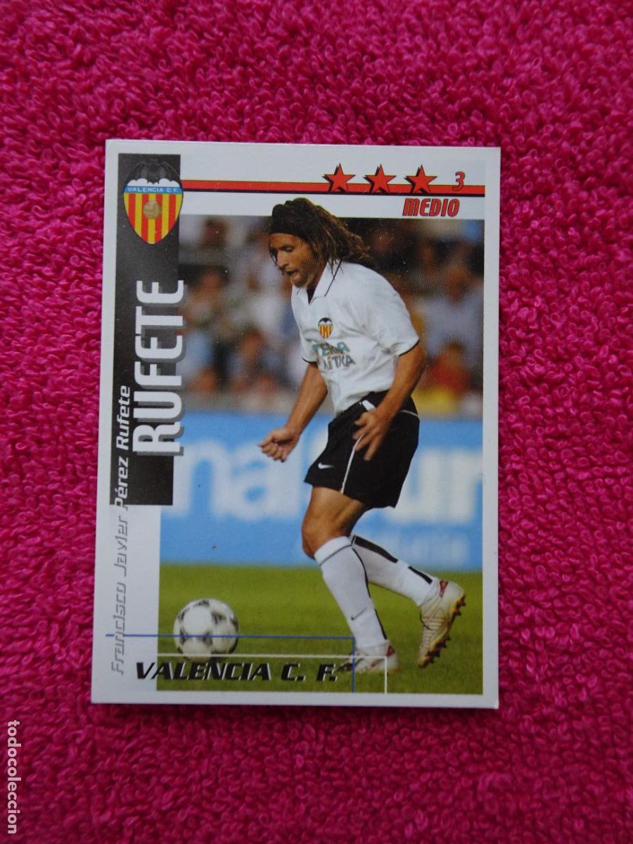 Fu&szlig;ball-Sticker: liga 2002-2003 rufete valencia futbol match total magic box int.