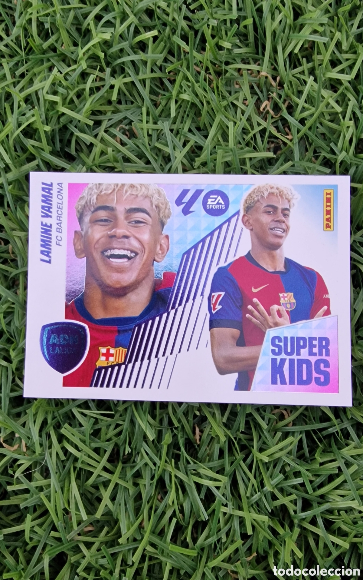 Cromos de F&uacute;tbol: Liga Este 25 26 Panini ADN SUPER KIDS N&deg;14 LAMINE YAMAL