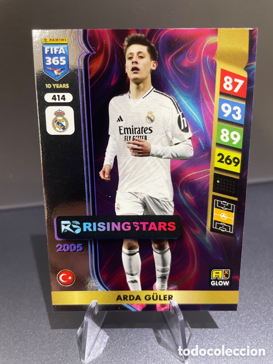 Fu&szlig;ball-Sticker: Arda Guler 414 Rising Stars Panini Adrenalyn XL FIFA 365 2024-25 Real Madrid