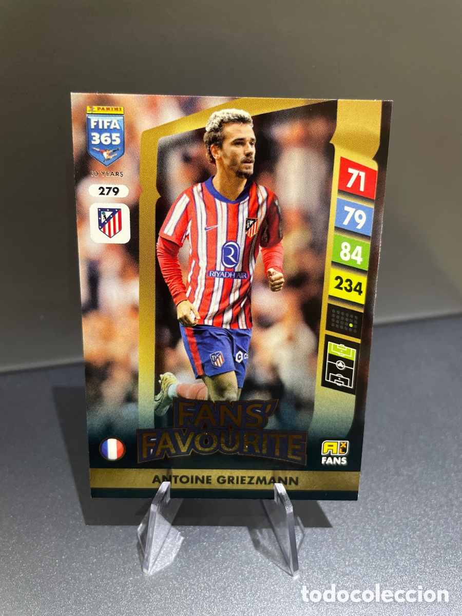 Cromos de f&uacute;tbol: Griezmann 279 Fans Favourite Panini Adrenalyn XL FIFA 365 2024-25 Atletico de Madrid