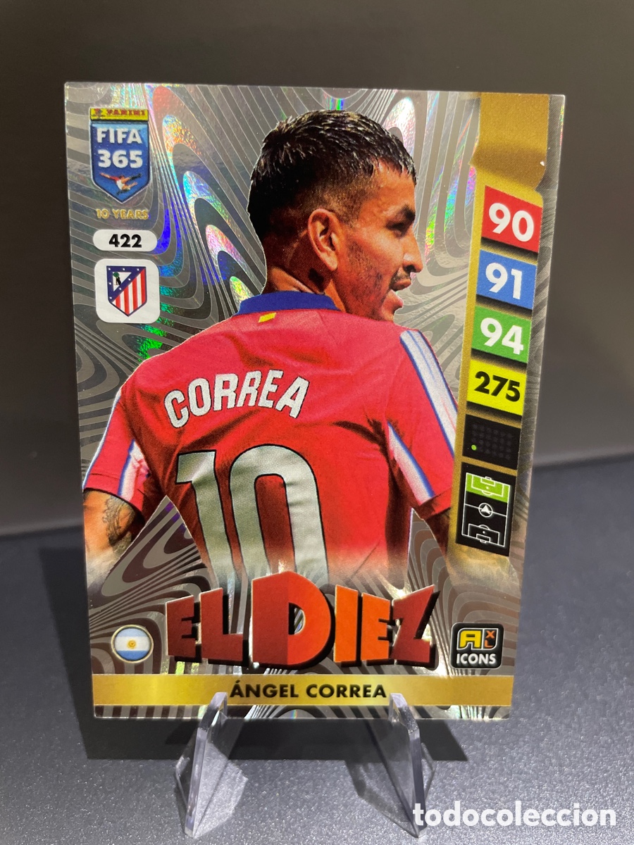 Cromos de F&uacute;tbol: Correa 422 El Diez Panini Adrenalyn XL FIFA 365 2024-25 Atletico de Madrid