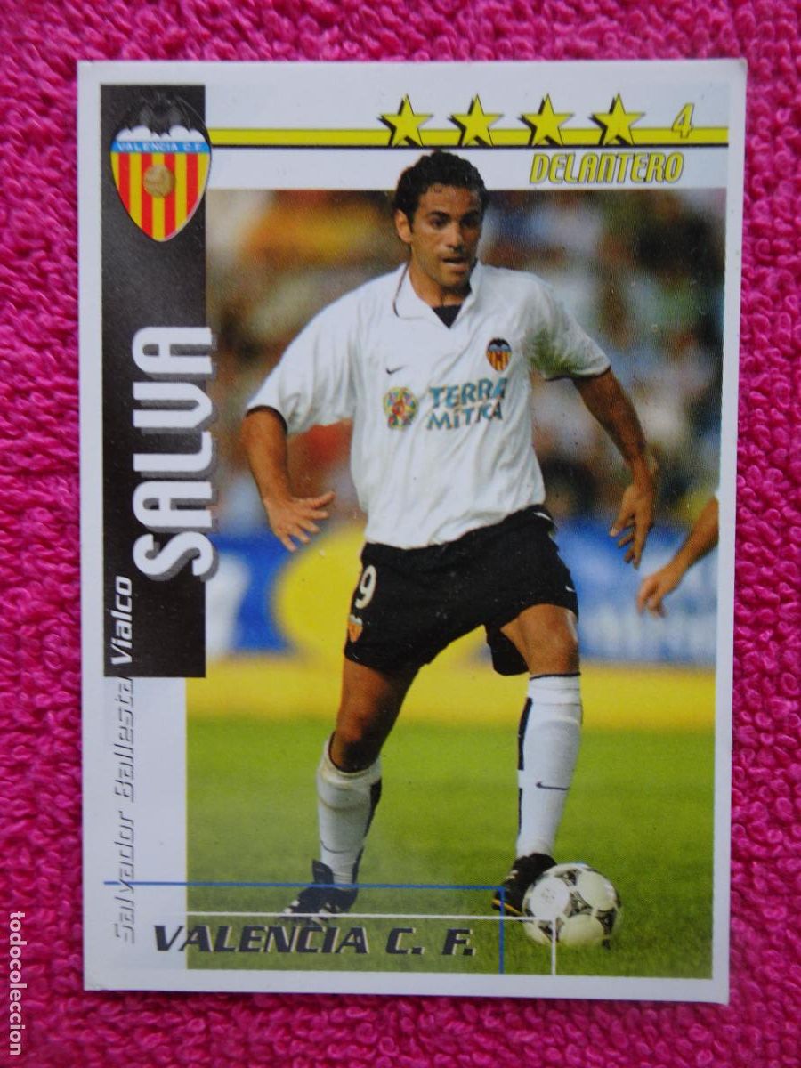 Fu&szlig;ball-Sticker: liga 2002-2003 salva valencia futbol match total magic box int.