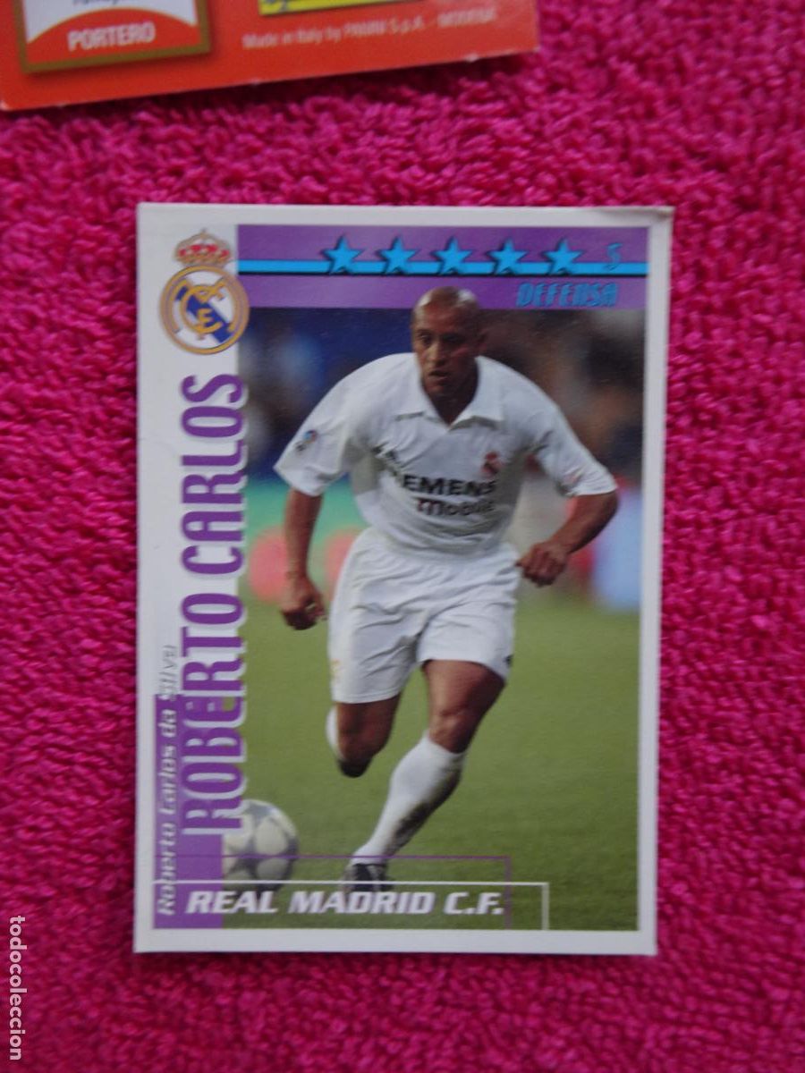 Fu&szlig;ball-Sticker: liga 2002-2003 roberto carlos real madrid futbol match total magic box int.