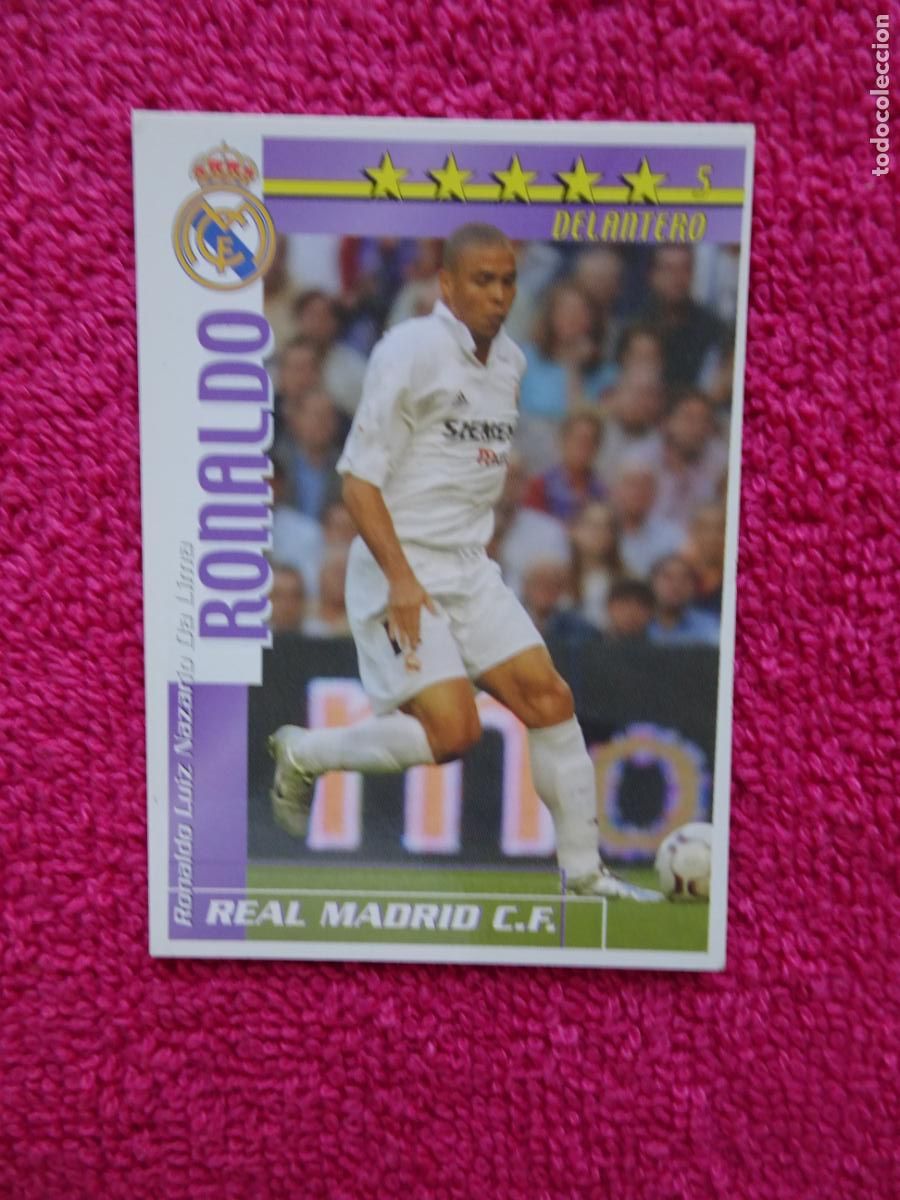 Cromos de f&uacute;tbol: liga 2002-2003 ronaldo real madrid futbol max total magic box int.