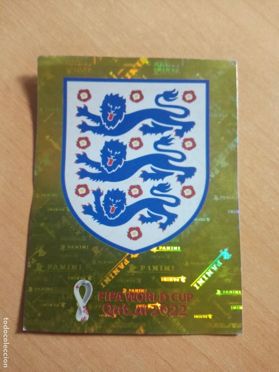Cromos de F&uacute;tbol: ENG 2 ESCUDO INGLATERRA 2022 MUNDIAL QATAR 22 STICKERS PANINI