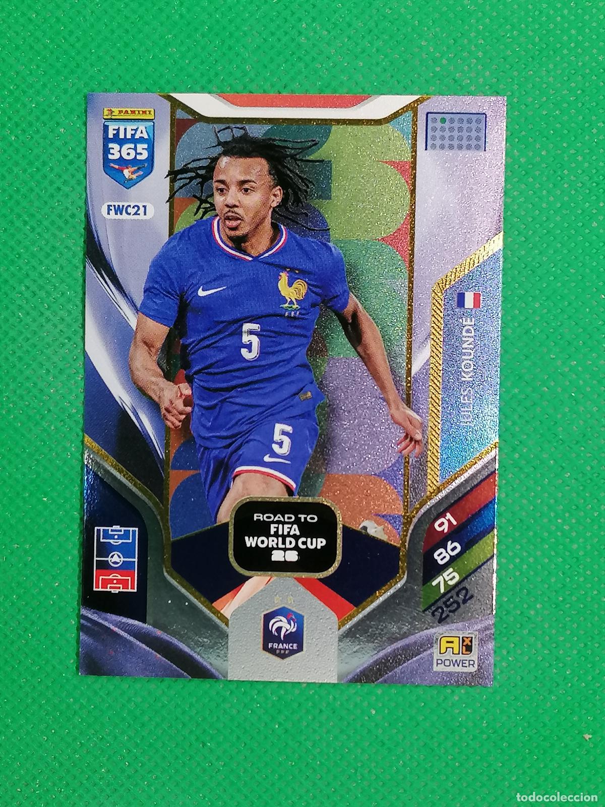 Cromos de Futebol: FWC21 JULES KOUNDE FRANCIA ROAD WORLD CUP ⚽ PANINI ADRENALYN FIFA 365 2025 2026 25 26 ⚽