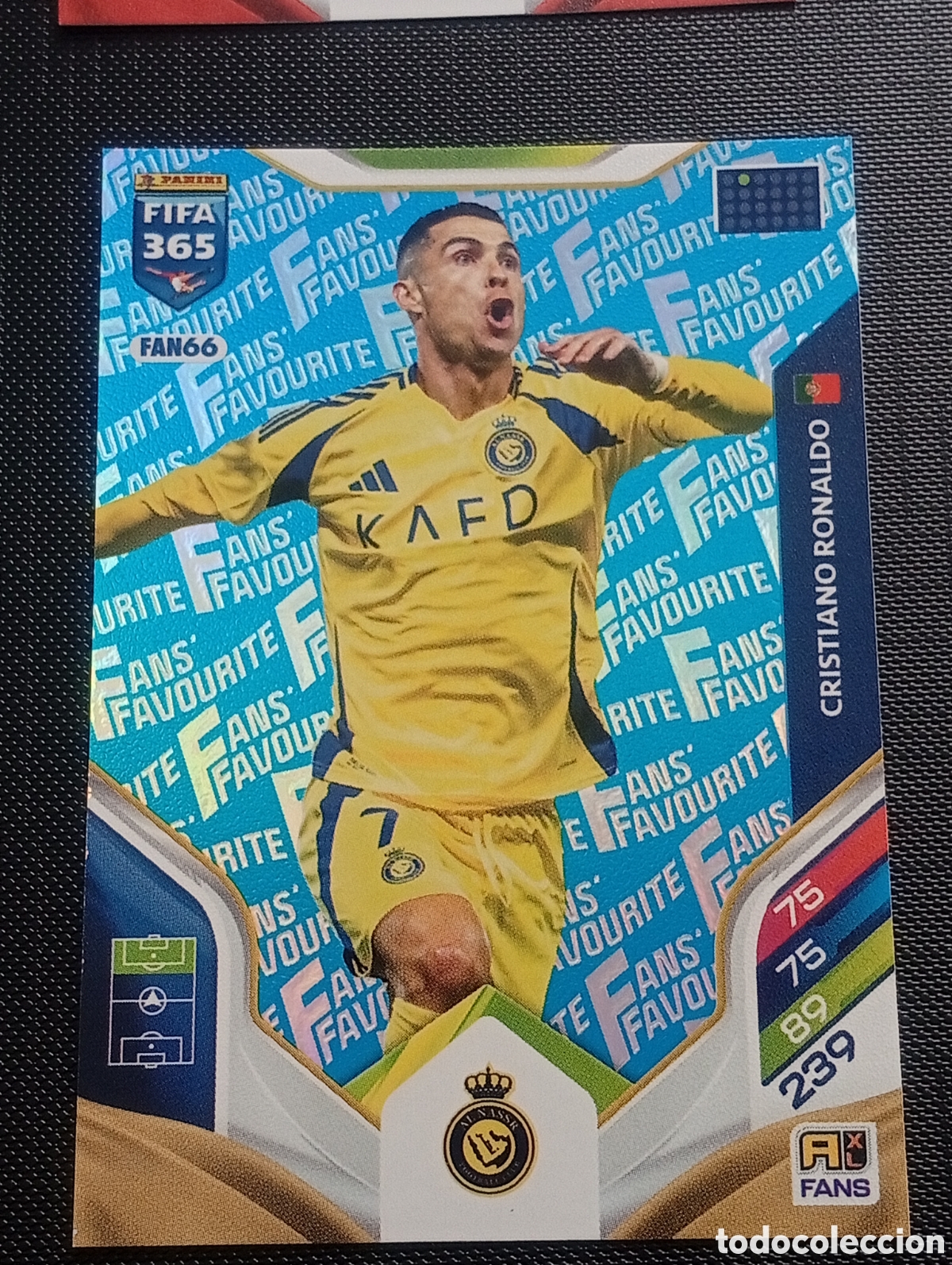 Cromos de Futebol: FAN66 paralela blue RONALDO AL NASSR REAL MADRID JUVENTUS ADRENALYN FIFA 365 2025 2026 25 26 CARDS