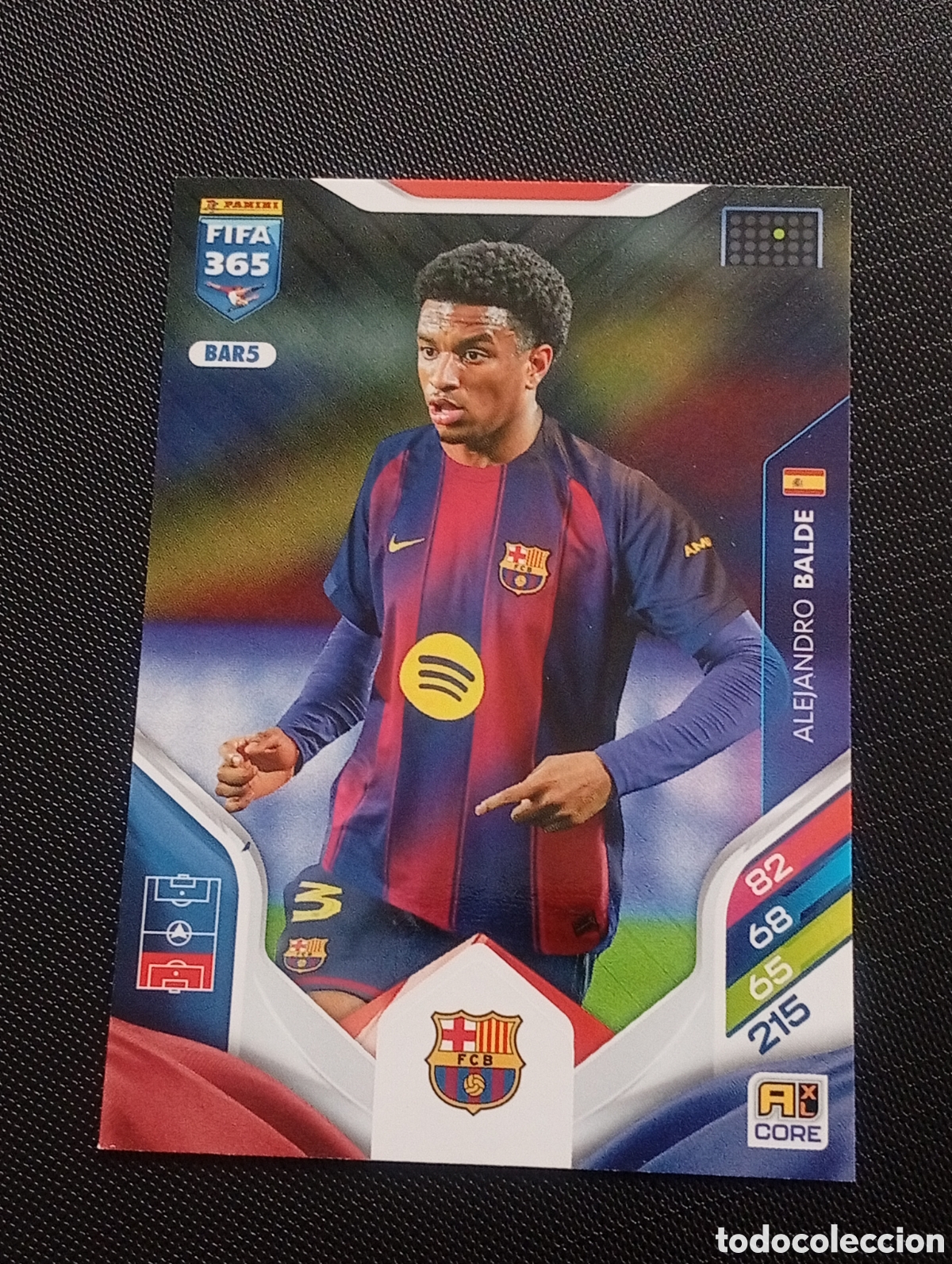Fu&szlig;ball-Sticker: BAR5 BALDE BARCELONA ESPA&Ntilde;A ADRENALYN FIFA 365 2025 2026 25 26 CROMO PANINI TOPPS