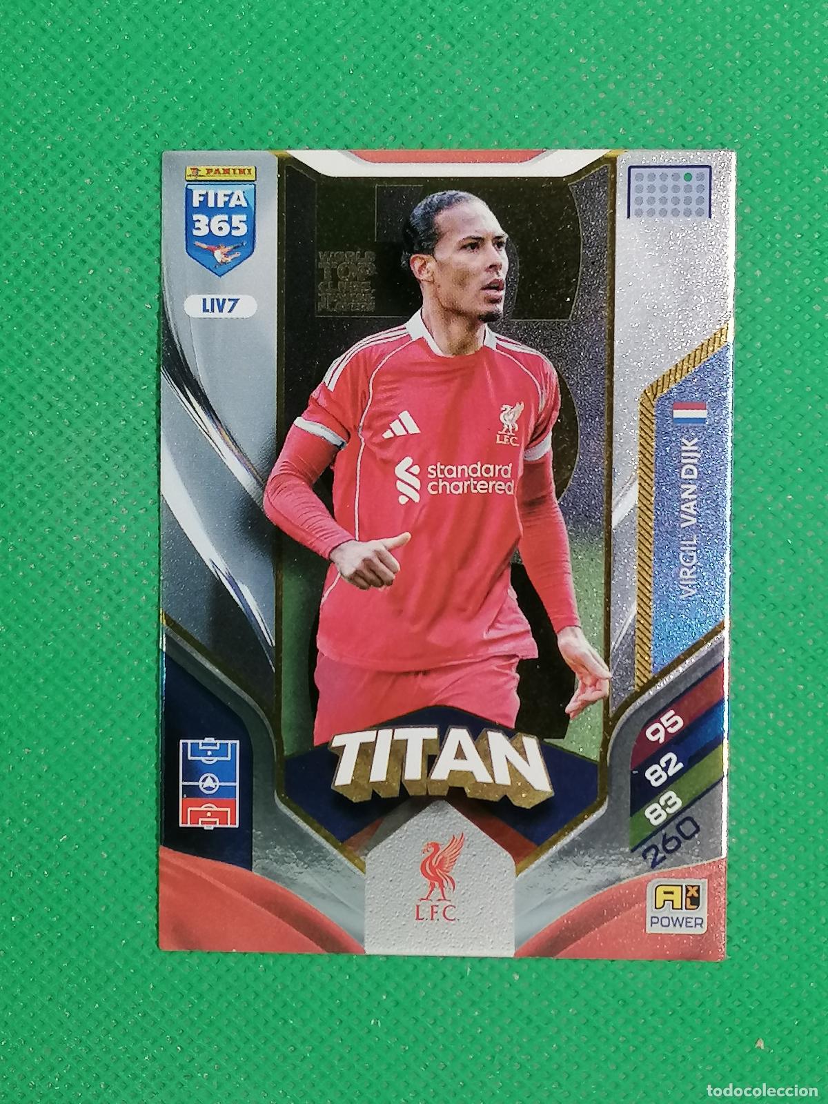 Figurine di Calcio: LIV7 VIRGIL VAN DIJK TITAN LIVERPOOL ⚽ PANINI ADRENALYN FIFA 365 2025 2026 25 26 ⚽