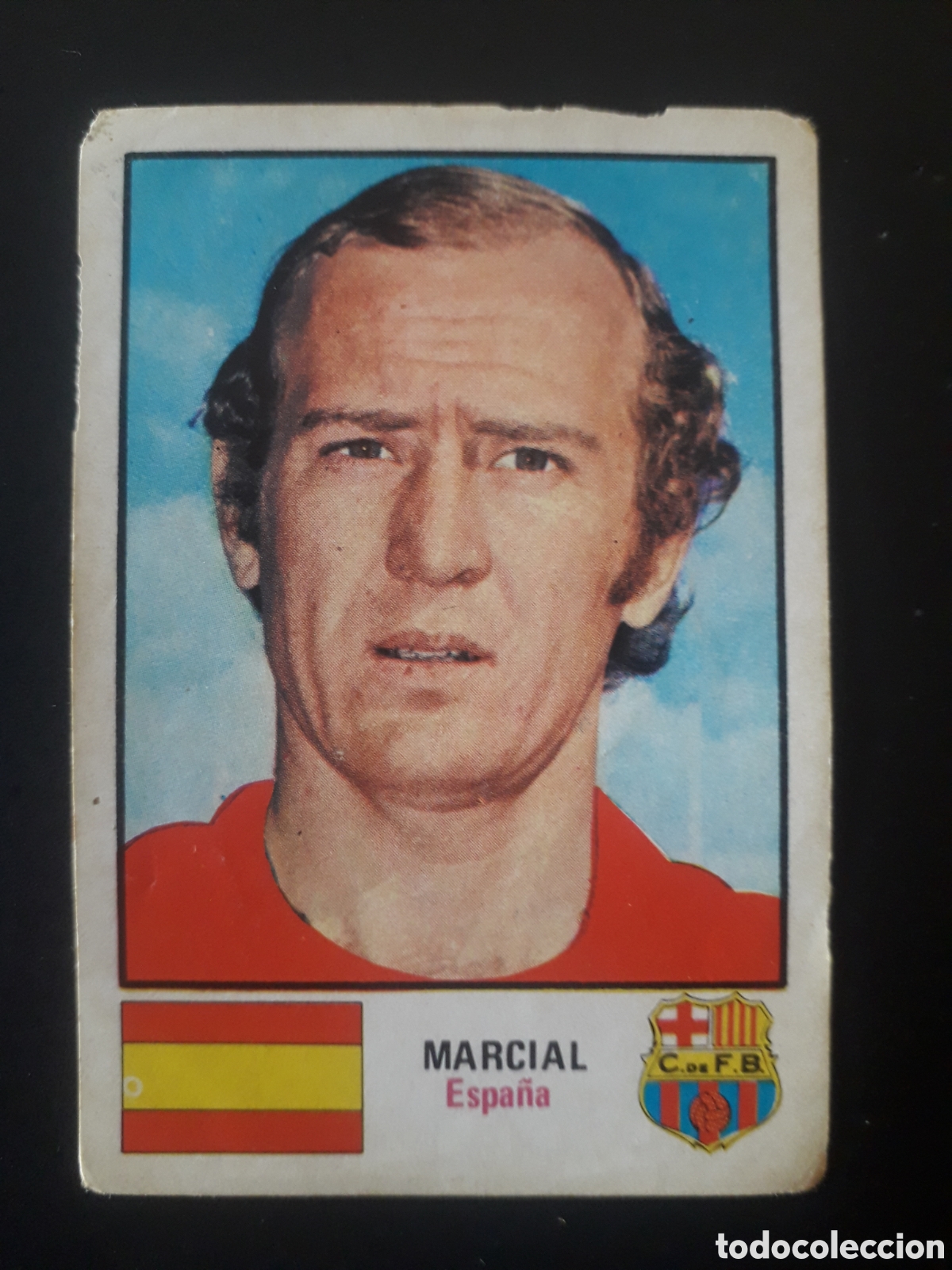 Cromos de f&uacute;tbol: MARCIAL ESPA&Ntilde;A FC BARCELONA FHER MUNDIAL MUNICH 74 N&deg; 26 SIN PEGAR, ALG&Uacute;N DEFECTO PEDIDO M&Iacute;NIMO 3&euro;.
