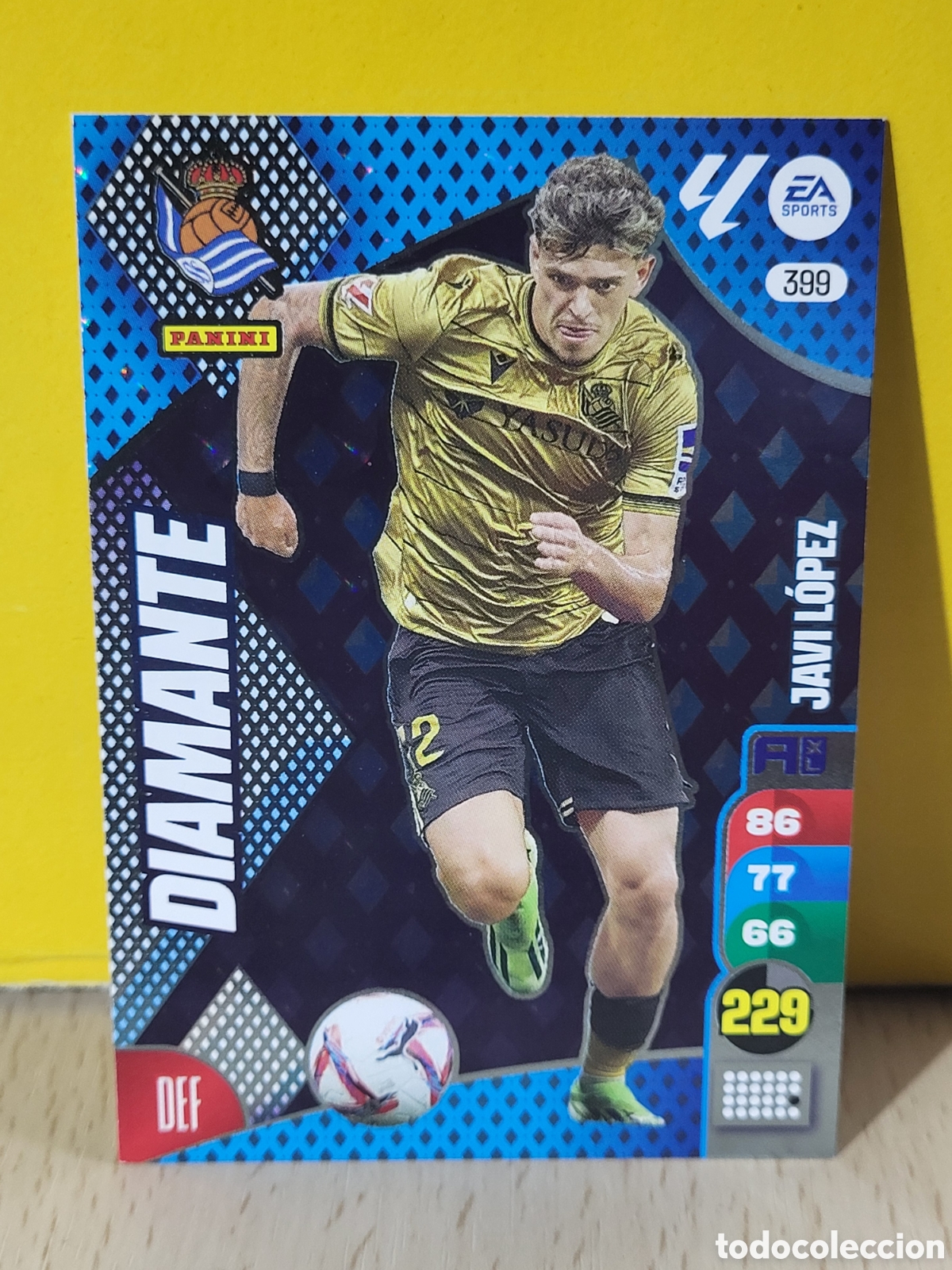 Cartes &agrave; collectionner de Football: JAVI LOPEZ REAL SOCIEDAD DIAMANTE N&ordm; 399 ADRENALYN 24 25 2024 2025 PANINI