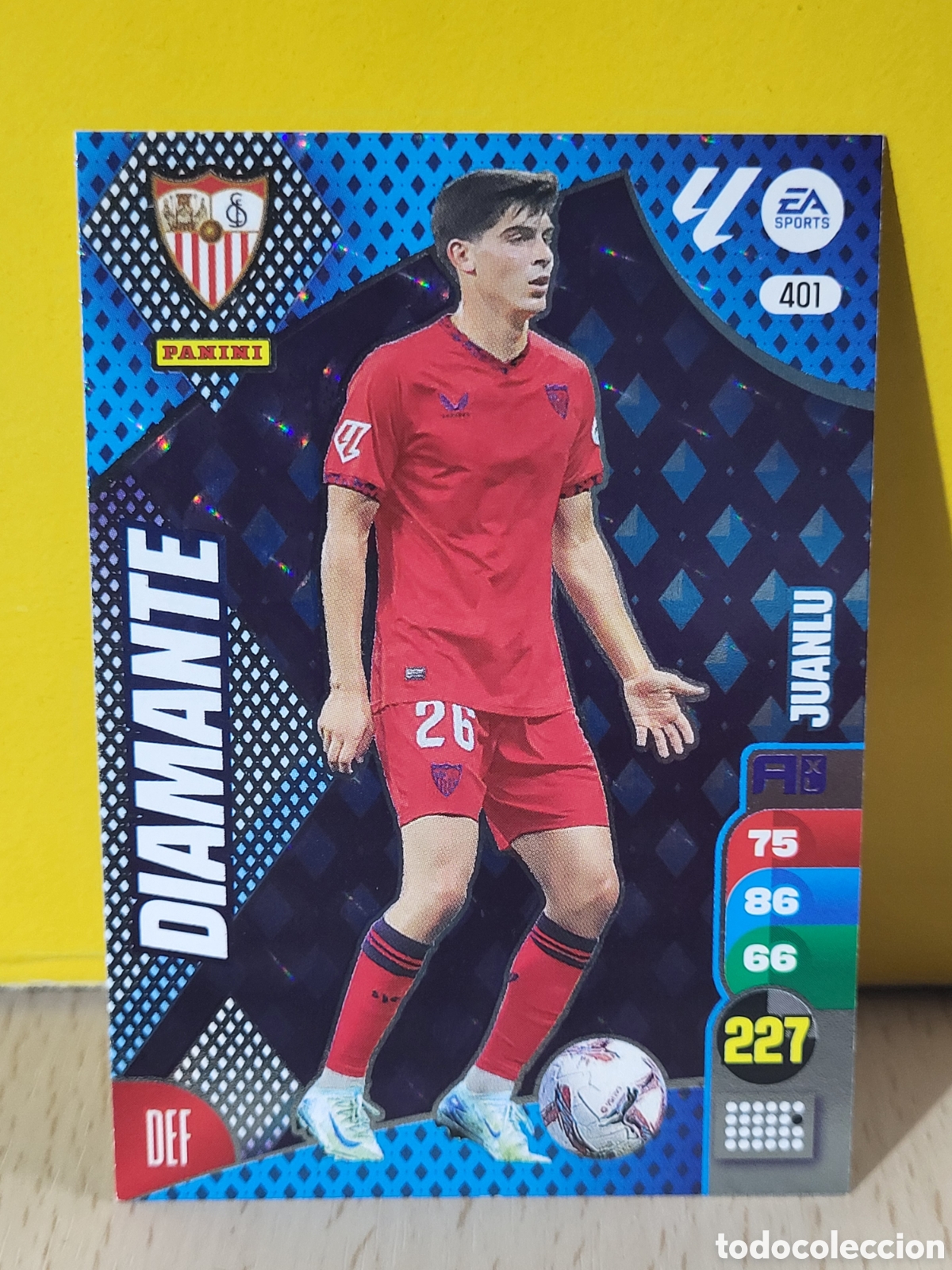 Cartes &agrave; collectionner de Football: JUANLU SEVILLA REAL SOCIEDAD DIAMANTE N&ordm; 401 ADRENALYN 24 25 2024 2025 PANINI
