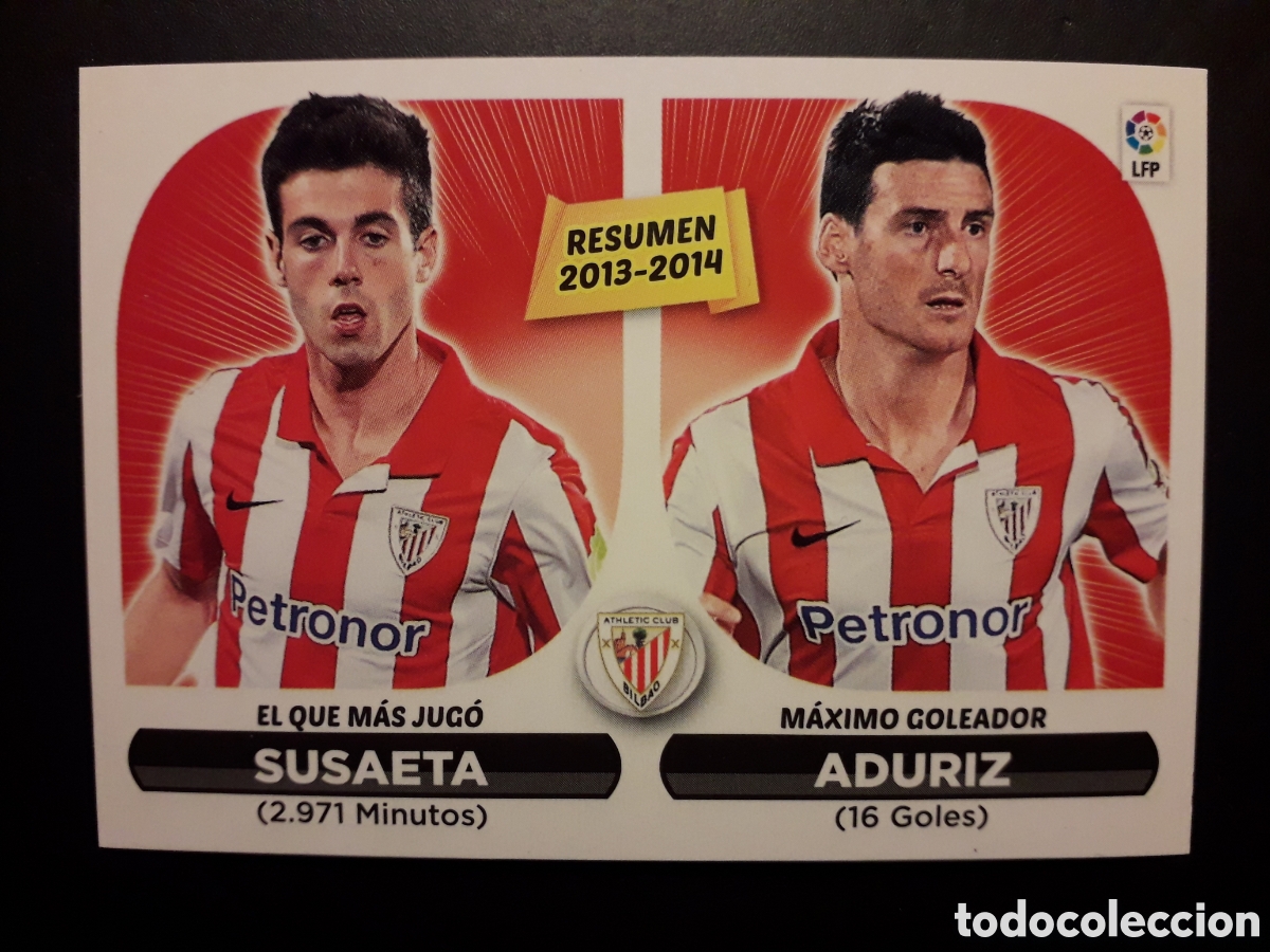 Cromos de F&uacute;tbol: SUSAETA/ADURIZ RESUMEN ATHLETIC DE BILBAO ED ESTE 2014 2015 14 15 N&deg; 24 SIN PEGAR PEDIDO M&Iacute;NIMO 3&euro;