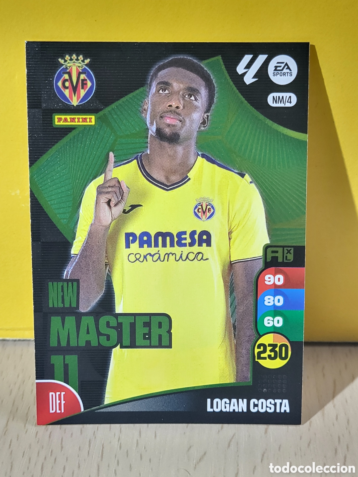 Figurine di Calcio: LOGAN COSTA VILLARREAL NEW MASTER 11 N&ordm; NM/4 ADRENALYN 24 25 2024 2025 PANINI